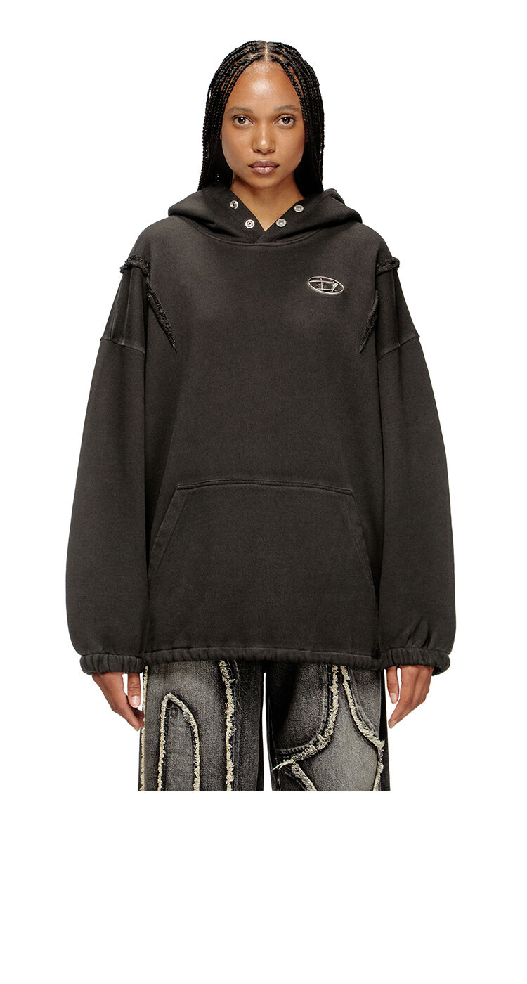 Hoodie with faded effect