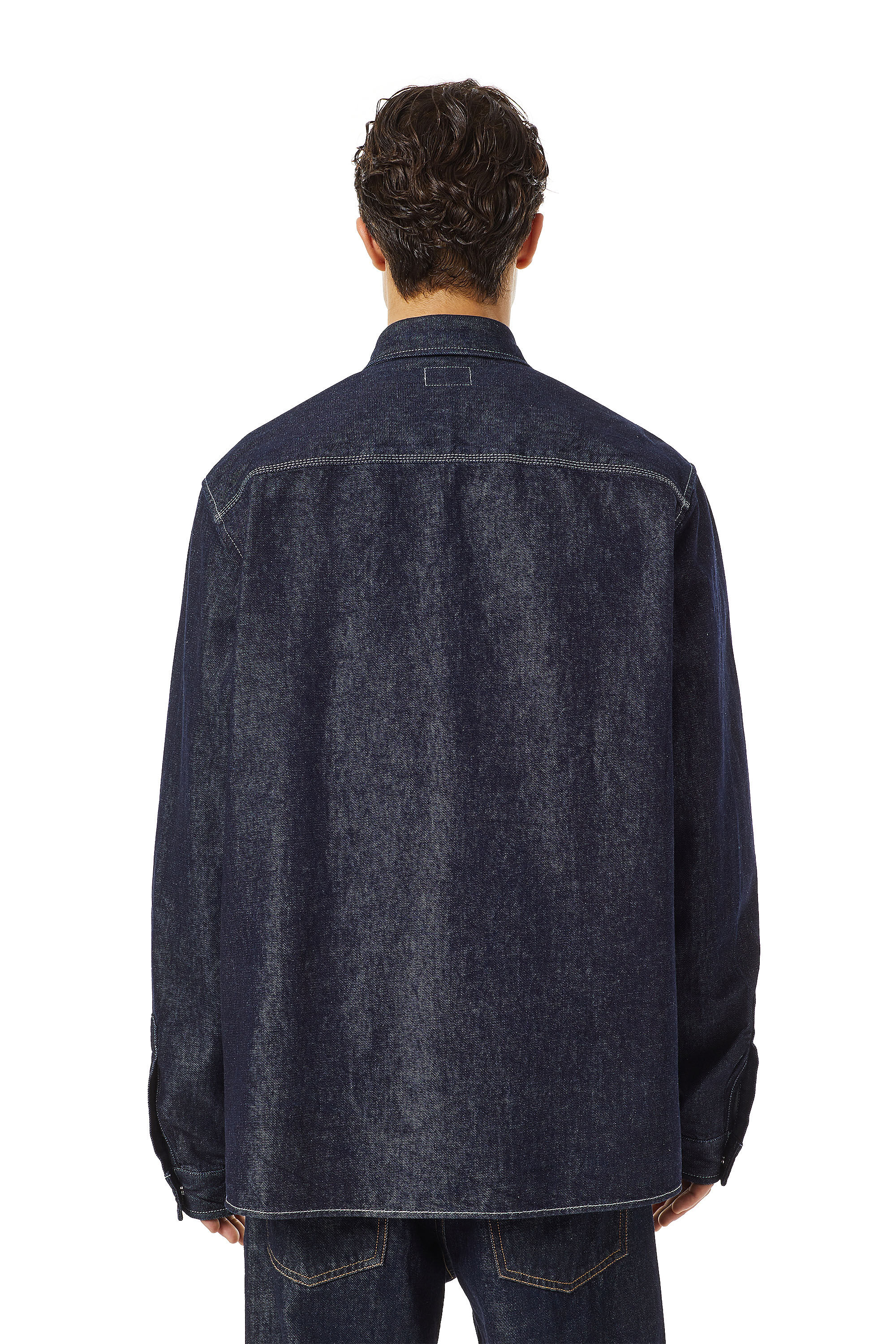 Diesel - D-HOR WORKWEAR SHIRT, Dark Blue - Image 4