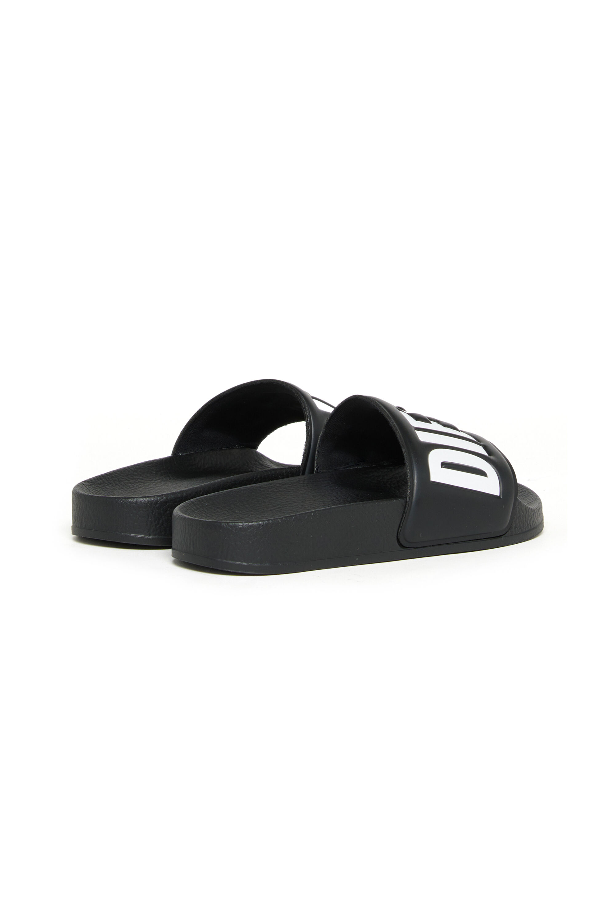 Diesel - SA-BWBISQOF, Unisex's SA-BWBISQOF-Slides with debossed logo in Black - 3
