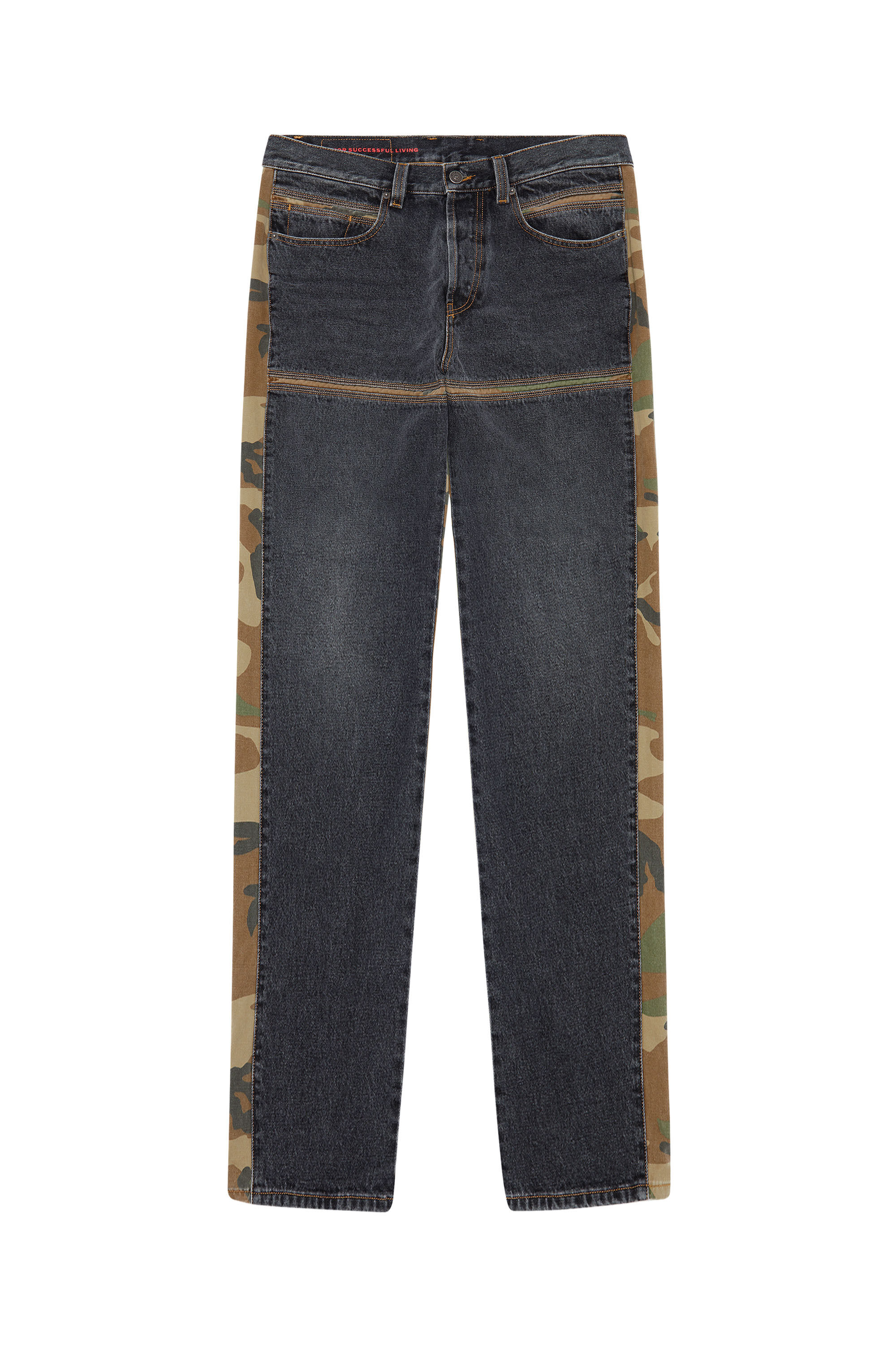 Diesel - D-Mand 007G1 Straight Jeans, Black/Dark grey - Image 2