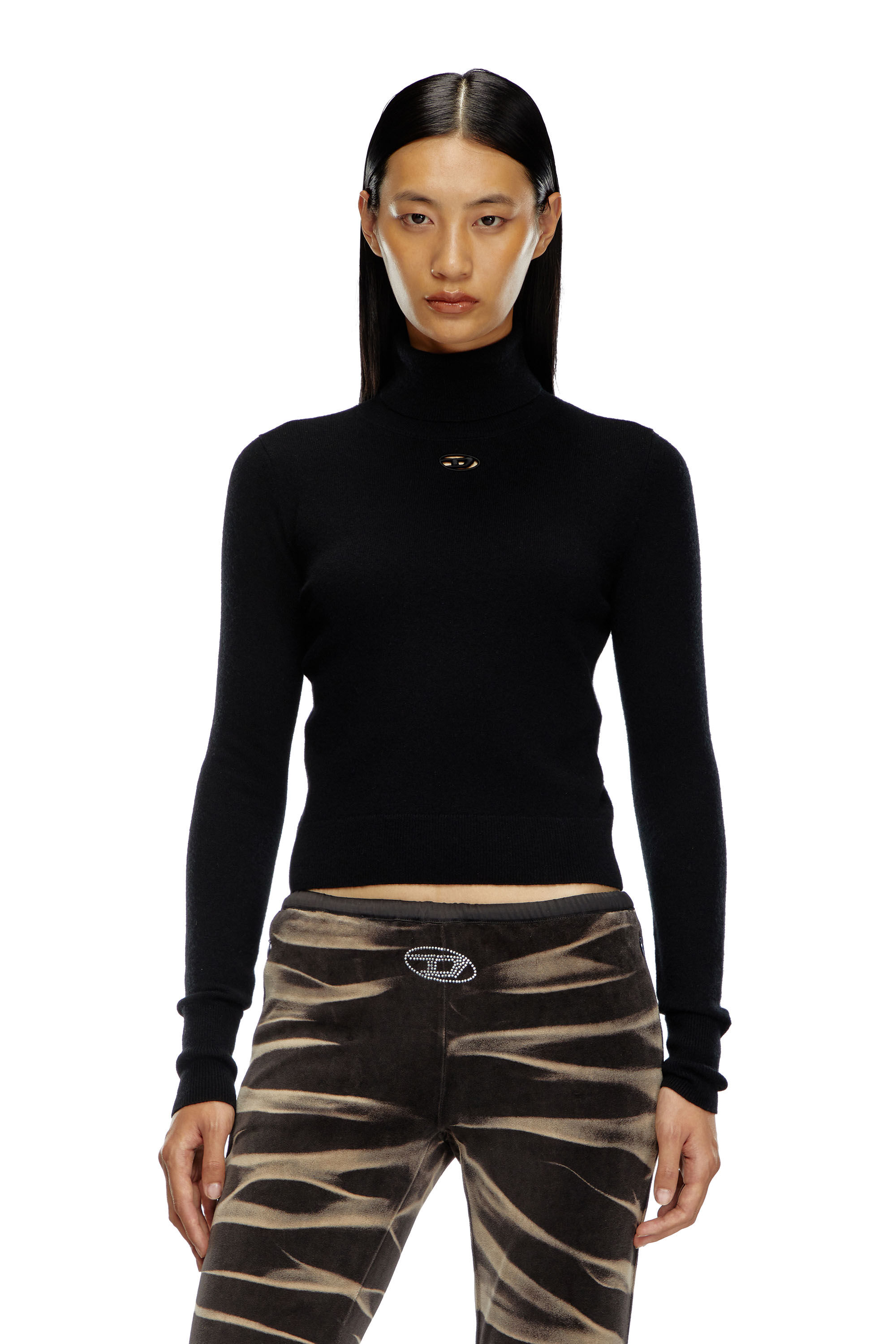 PLEASE 売れ筋商品|||プリーズ ニット&セーター アウター レディース Turtlenecks Black FREAK'S STORE ニット セーター タートル ボリューム ニット