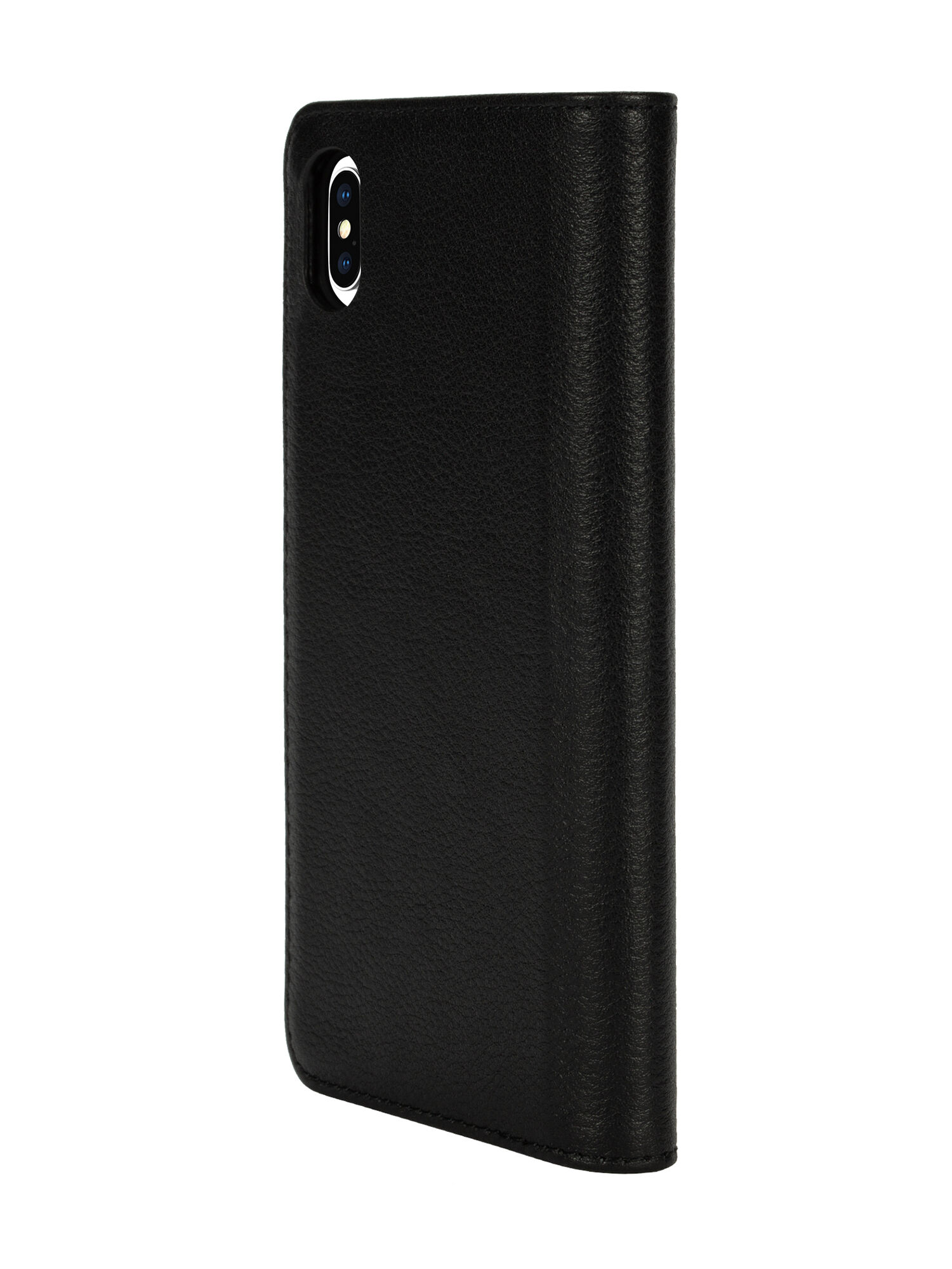 Diesel - DIESEL 2-IN-1 FOLIO CASE FOR IPHONE XS MAX, Unisex's Black leather printed and debossed logo case, iPhone XS MaX in Black - 6