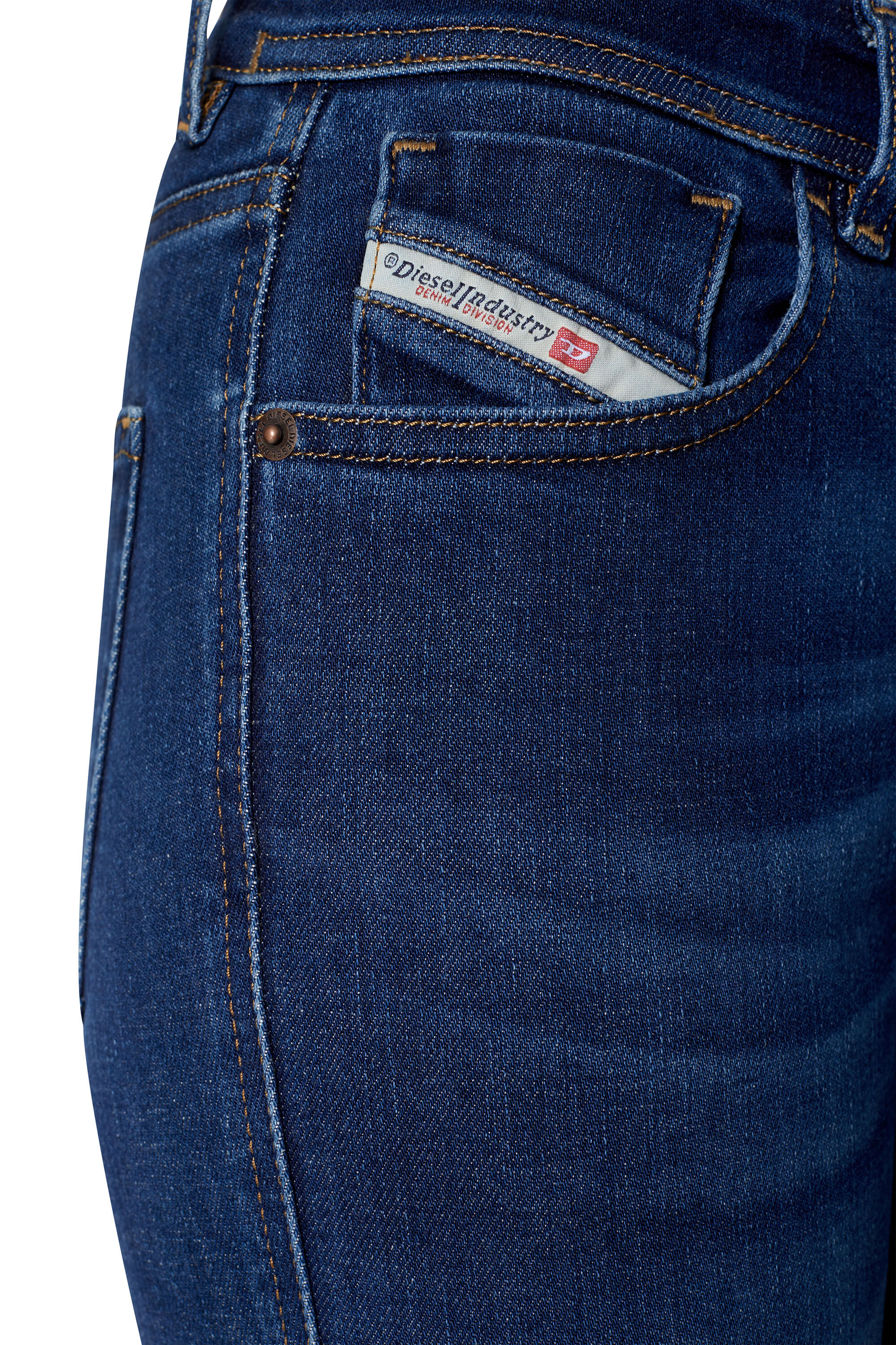 Diesel - Super skinny Jeans 2017 Slandy 09C19, Dark Blue - Image 6
