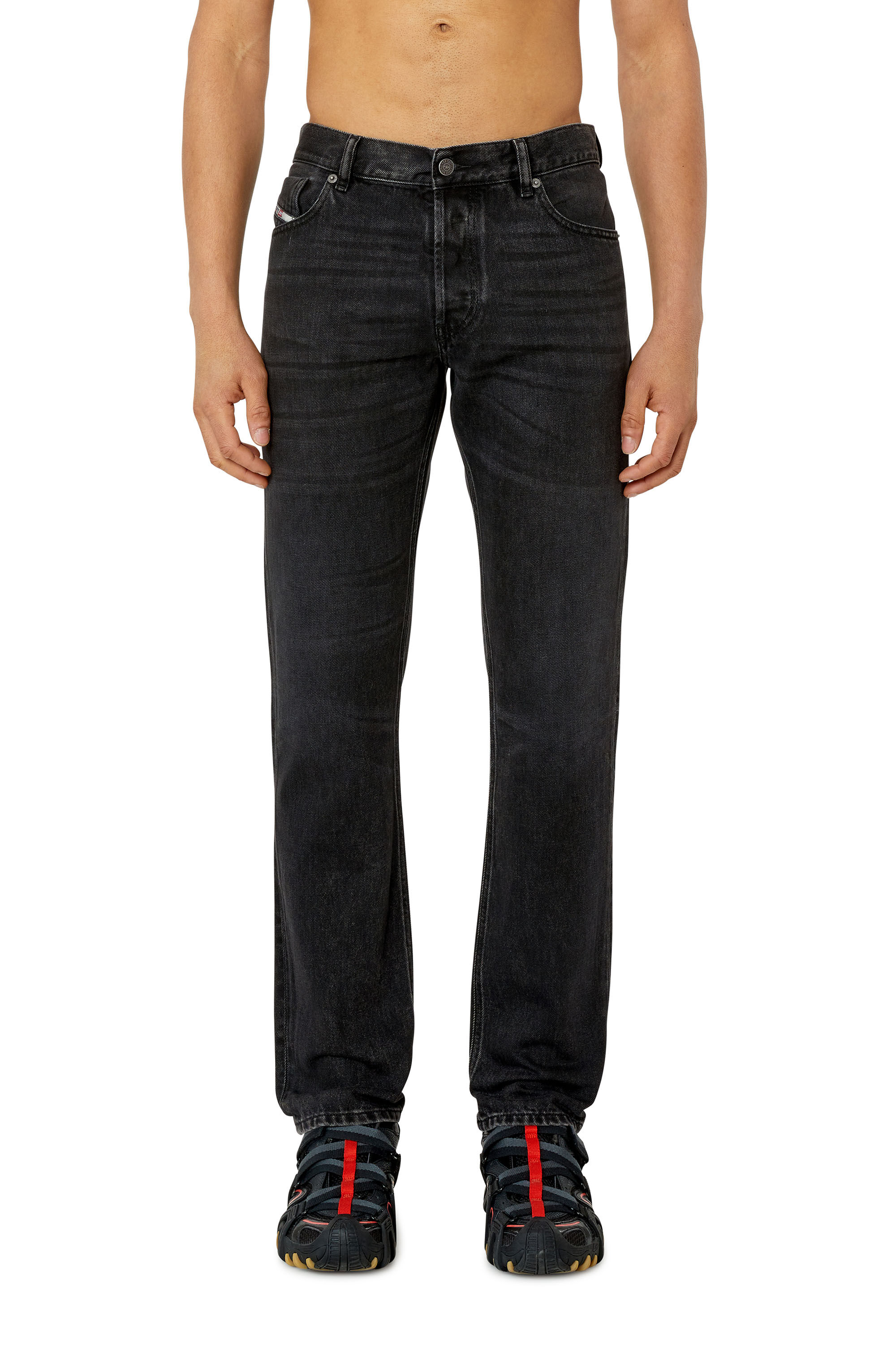 Diesel - 1995 D-Sark 09B88 Straight Jeans, Black/Dark grey - Image 3