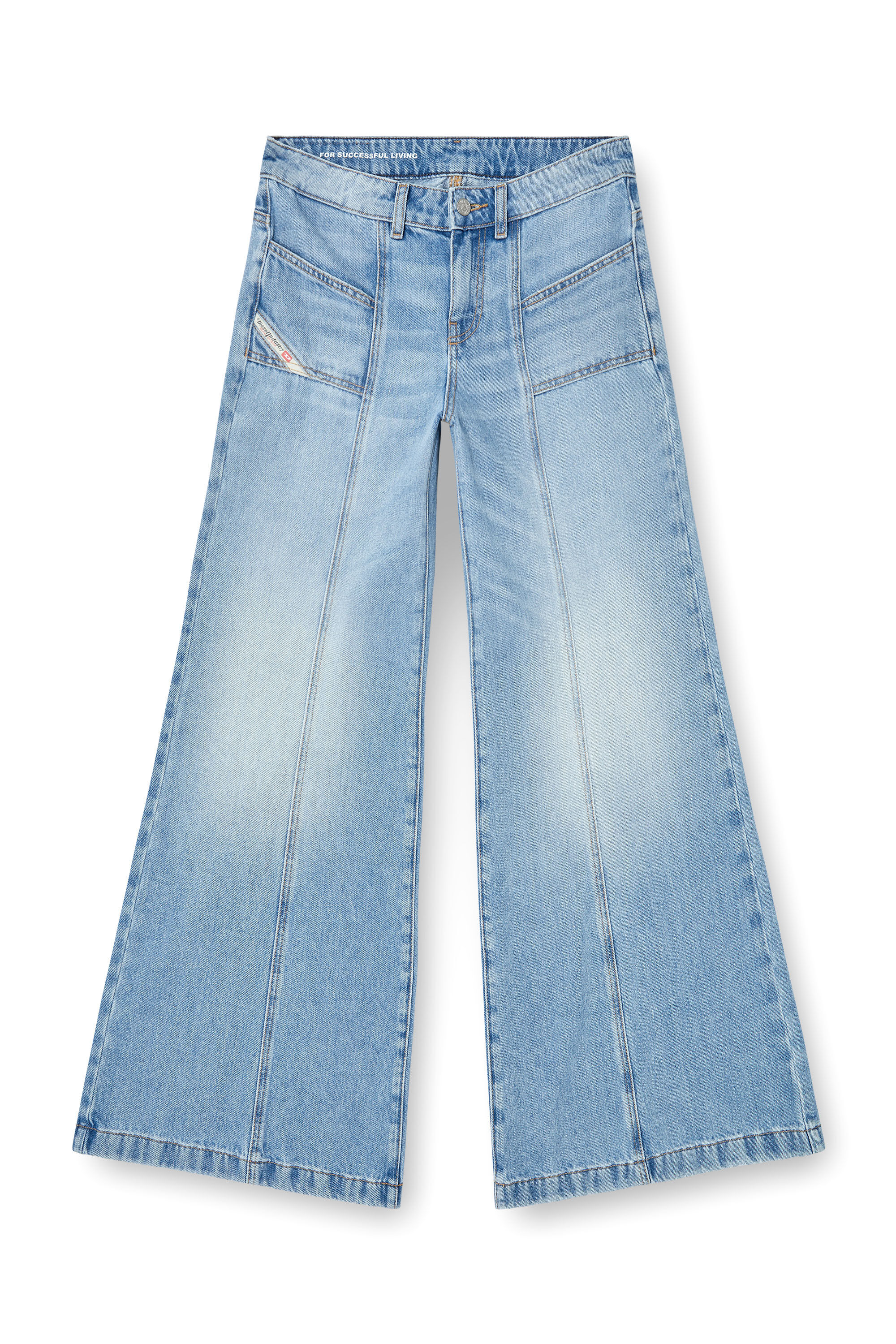 Women's Flare Jeans | Low Waist D-Akii | Light Blue | Diesel PT