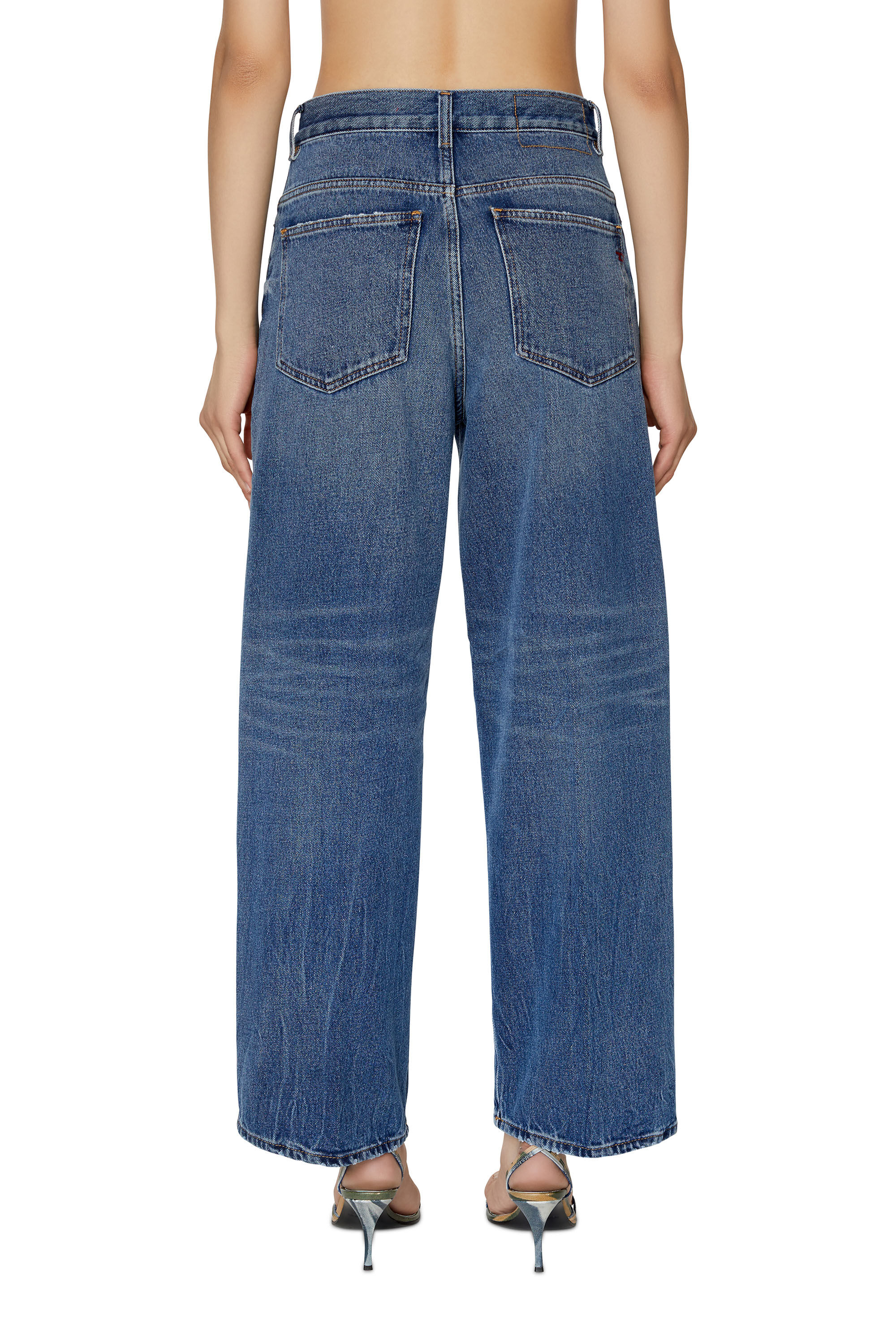 Diesel - 2000 Widee 09E03 Bootcut and Flare Jeans, Medium blue - Image 4