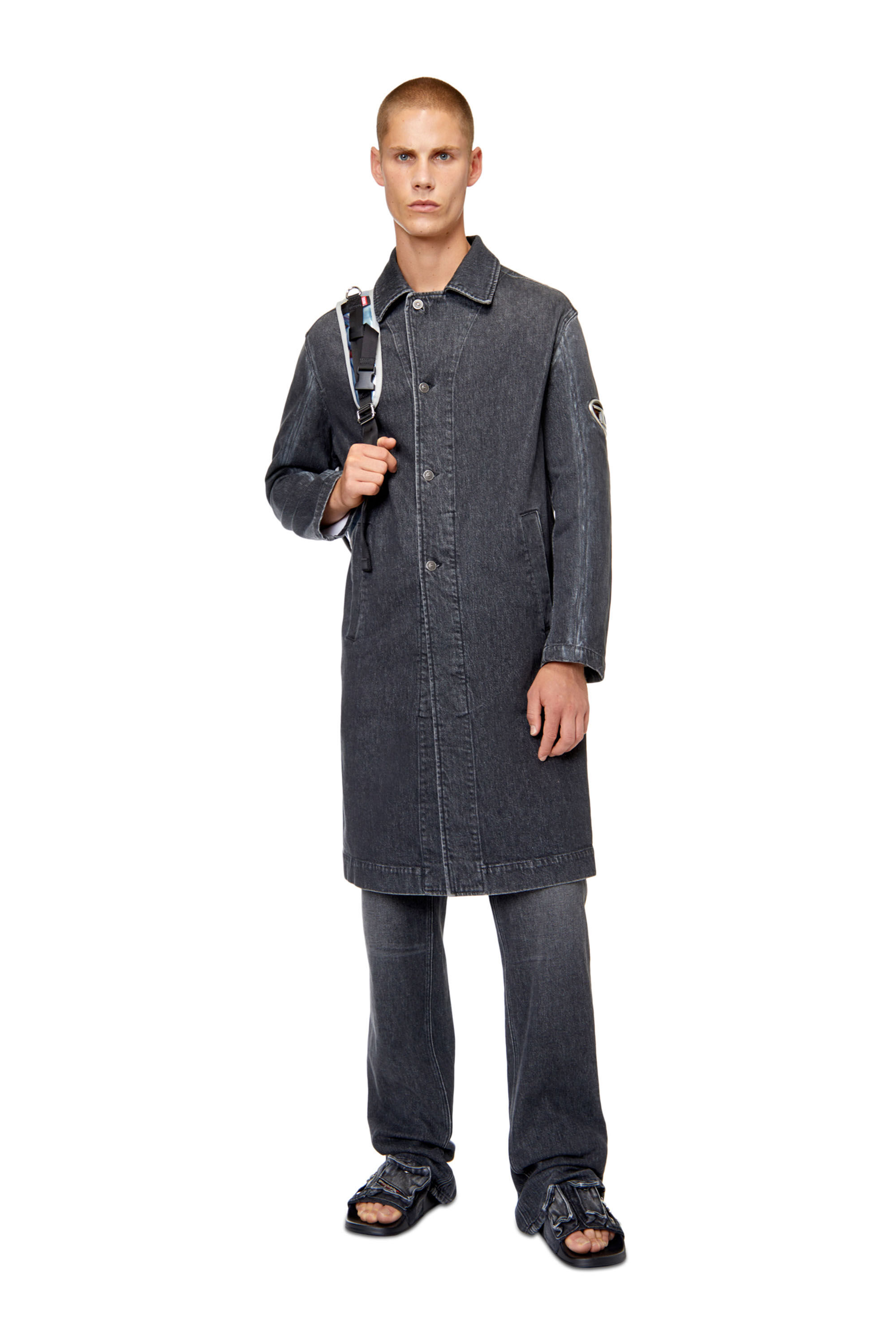 Diesel - D-ROKU-LONG-FSC1, Black/Dark grey - Image 2