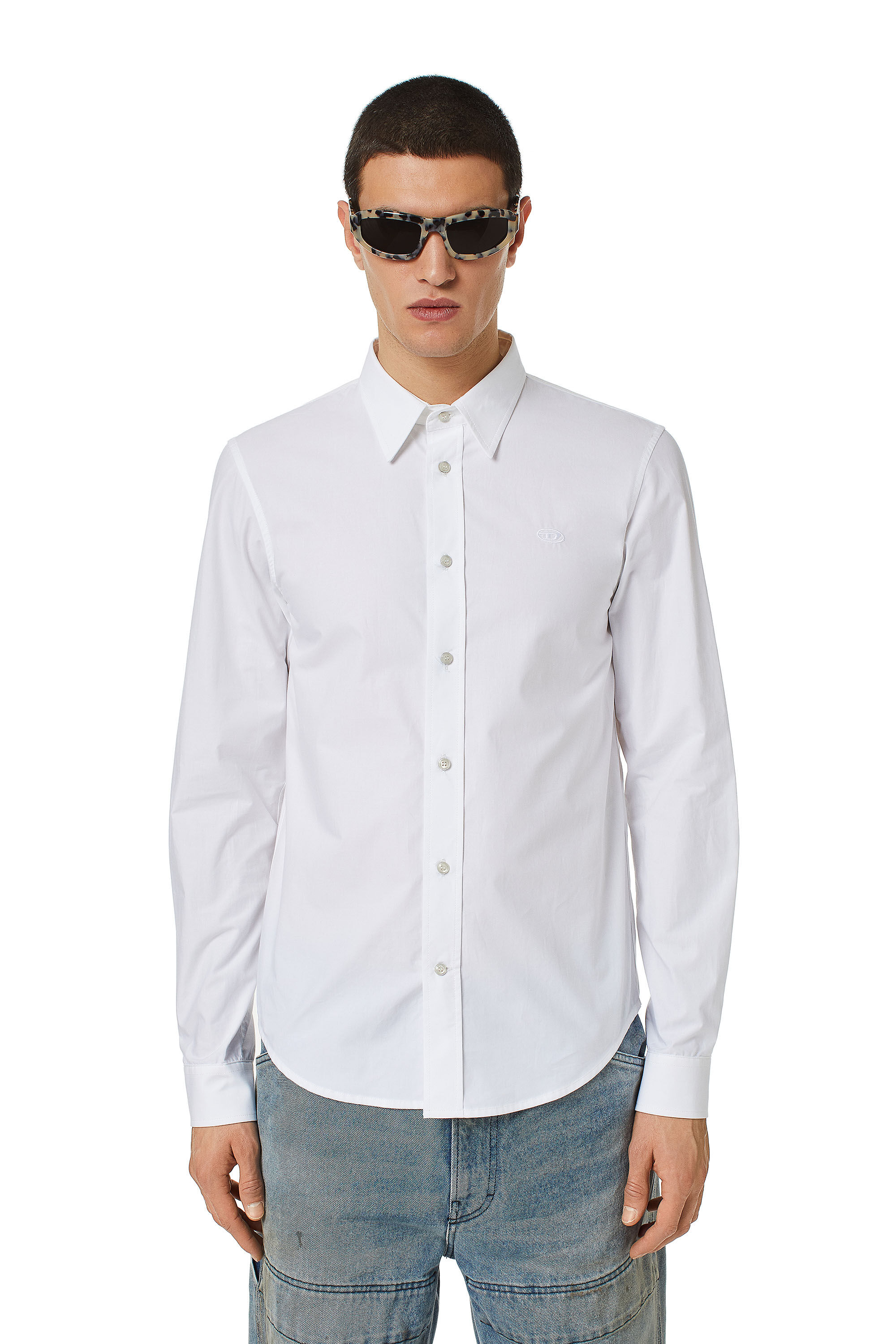 Men s Shirt in technical cotton Diesel S BEN CL