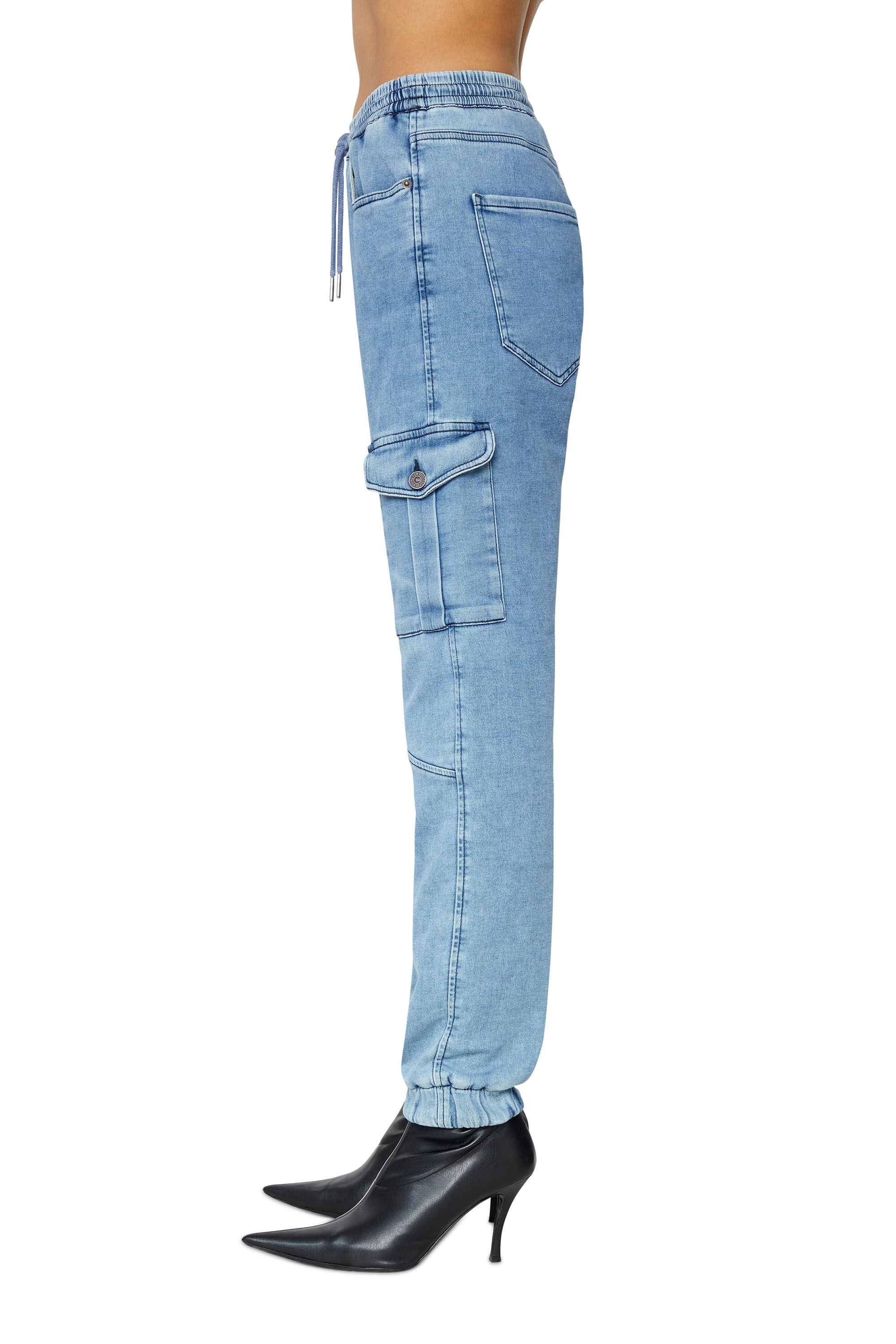 Diesel - D-Ursy Track Denim 069ZR Slim, Light Blue - Image 5