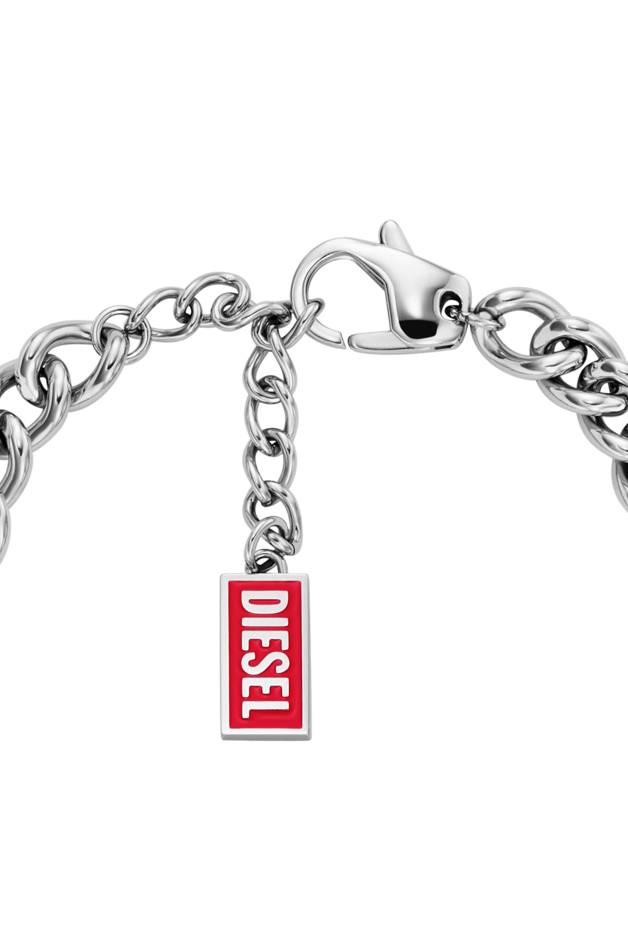 Diesel - DX166840 JEWELLERY, Unisex's Stainless Steel Chain Bracelet in Silver - 2
