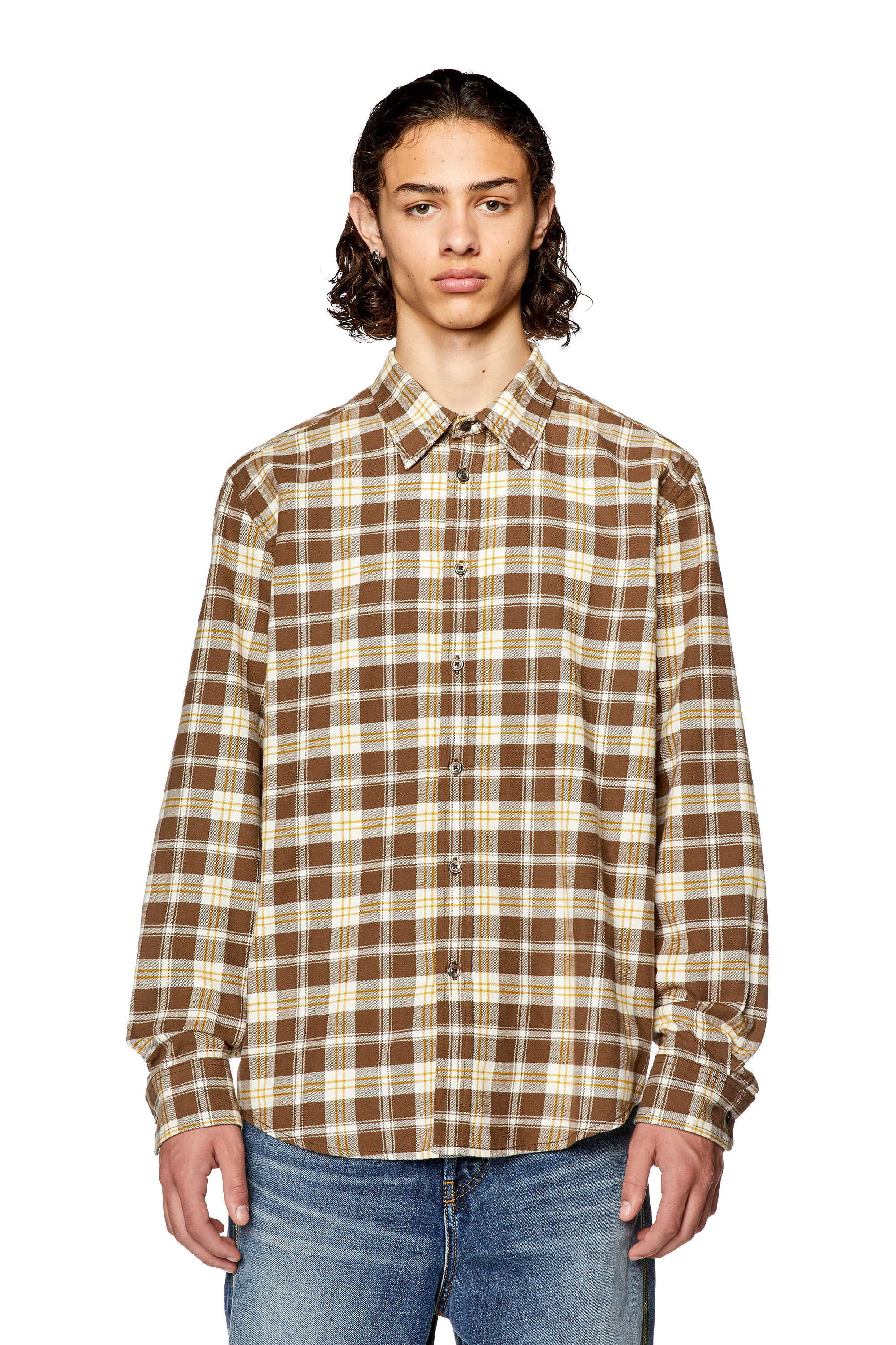 Diesel - S-UMBE-CHECK-NW, Brown/Beige - Image 5