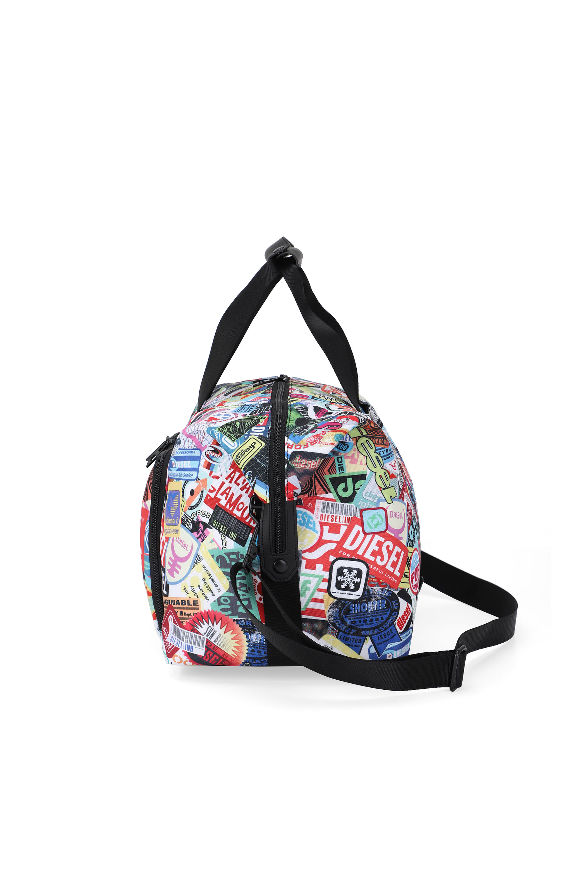 Diesel - DIESEL PC PRINTED DUFFLE-STICKERS- DSB00, Unisex's Pratical duffle bag with stickers in Multicolor - 5
