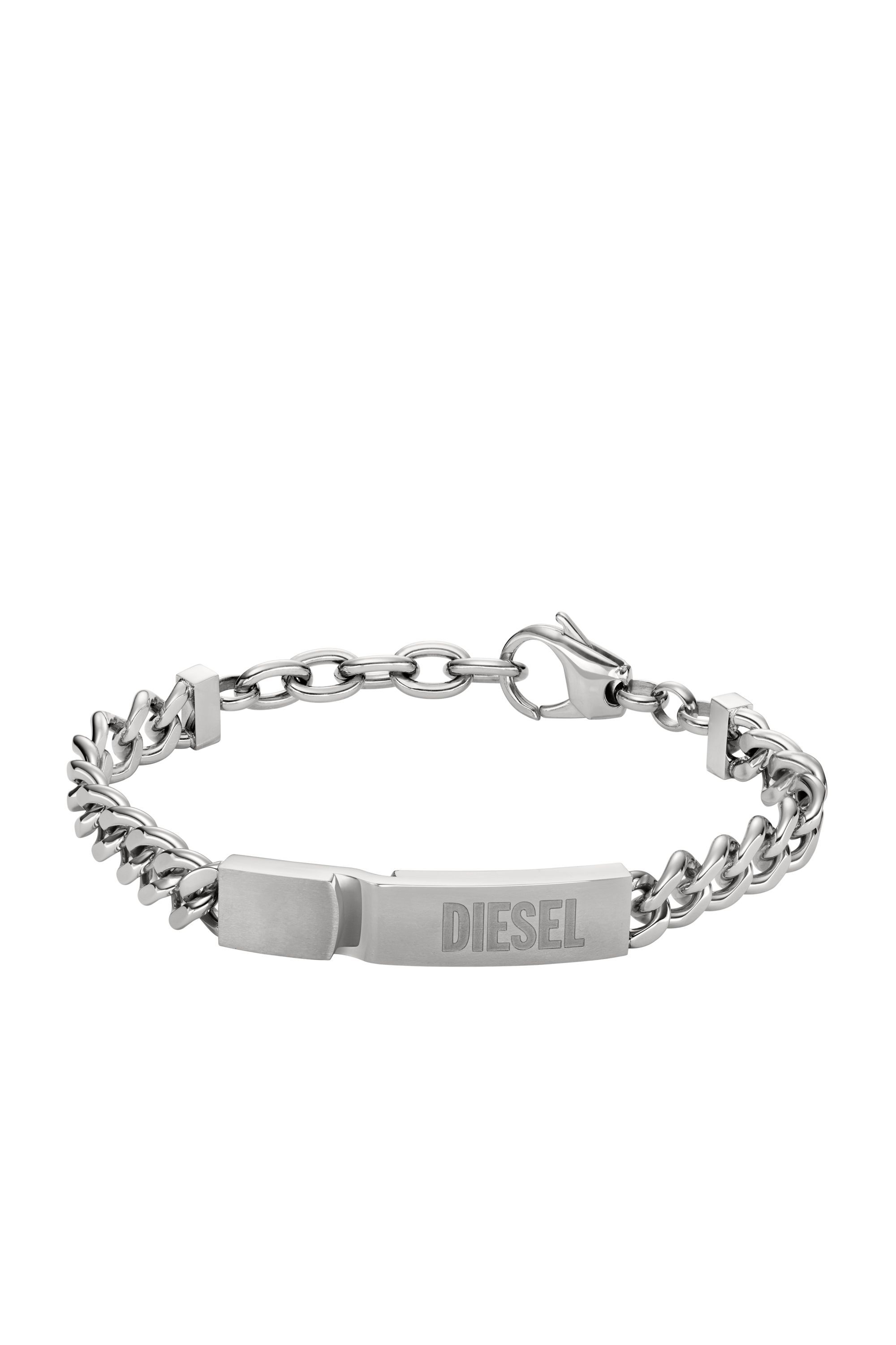 DIESEL DX0966 ブレスレット Stainless Steel Bracelet with tag | Silver | Diesel