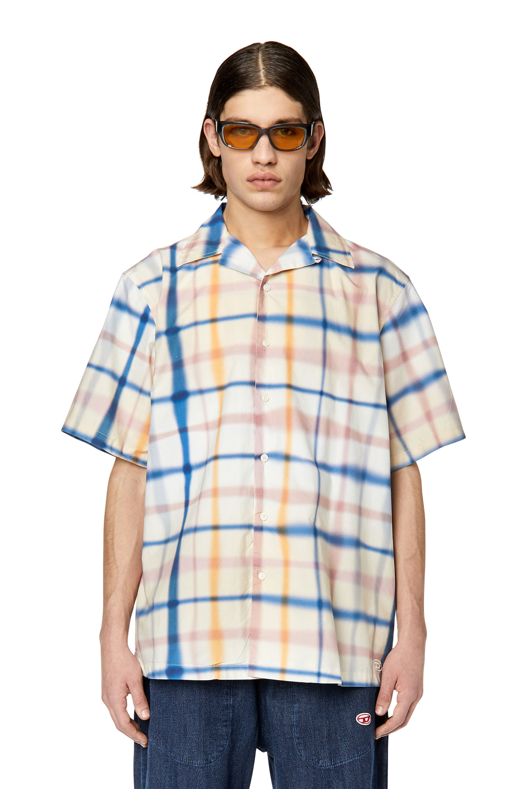 Diesel - S-FRANK-CHECK, Blue/White - Image 3