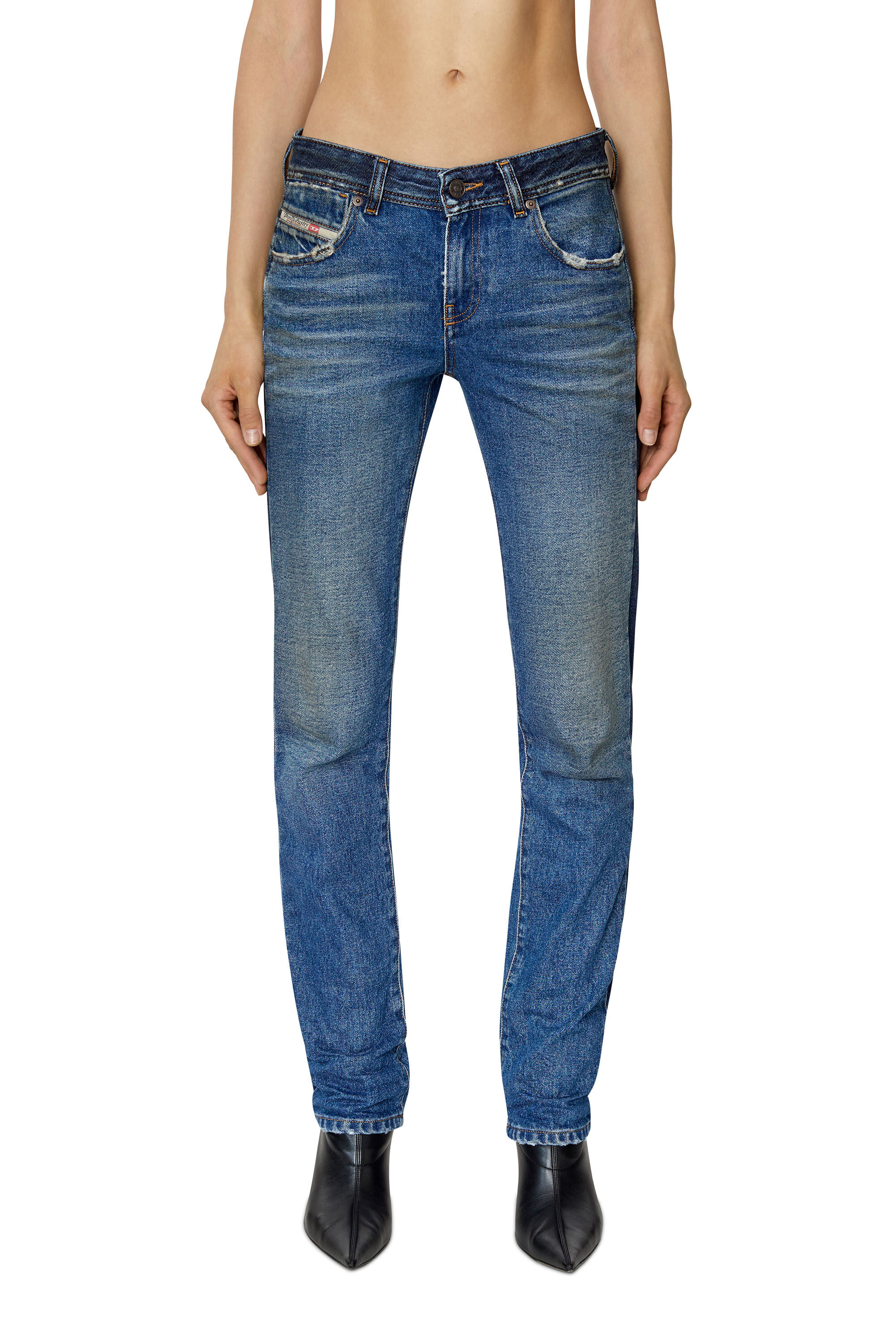 Diesel - 2002 09E22 Straight Jeans, Medium blue - Image 3
