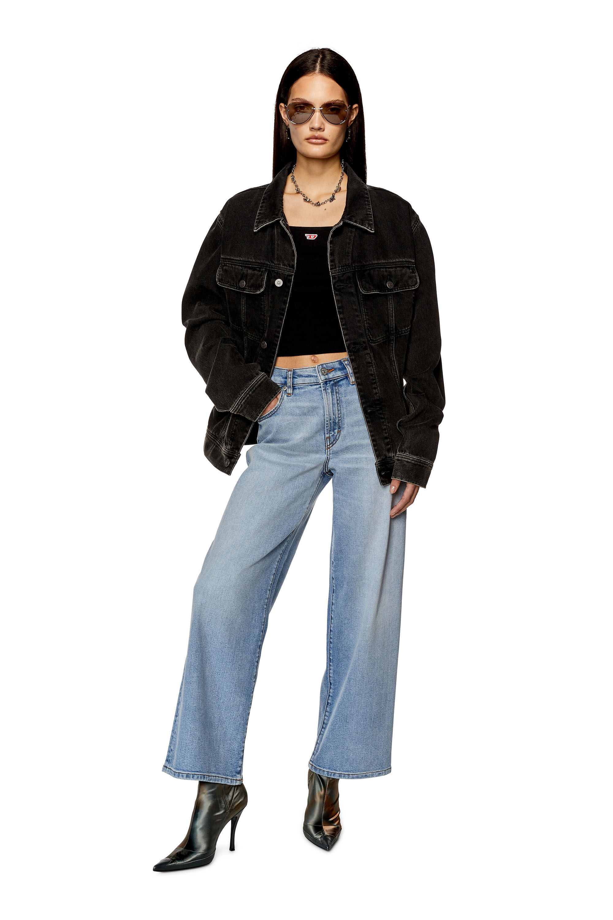 Diesel - Bootcut and Flare Jeans 2000 Widee 0AJAT, Light Blue - Image 1