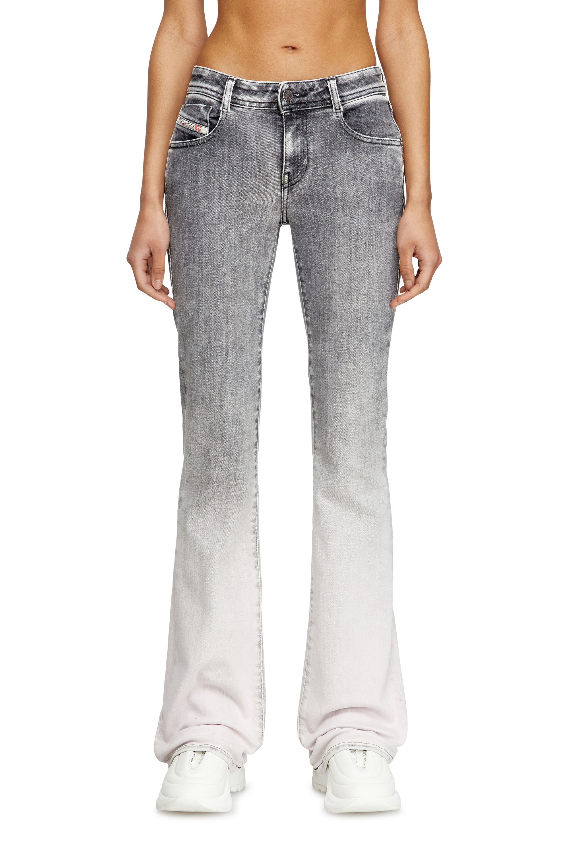 Diesel - Woman's Bootcut Jeans 1969 D-Ebbey 09K53, Light Grey - 3