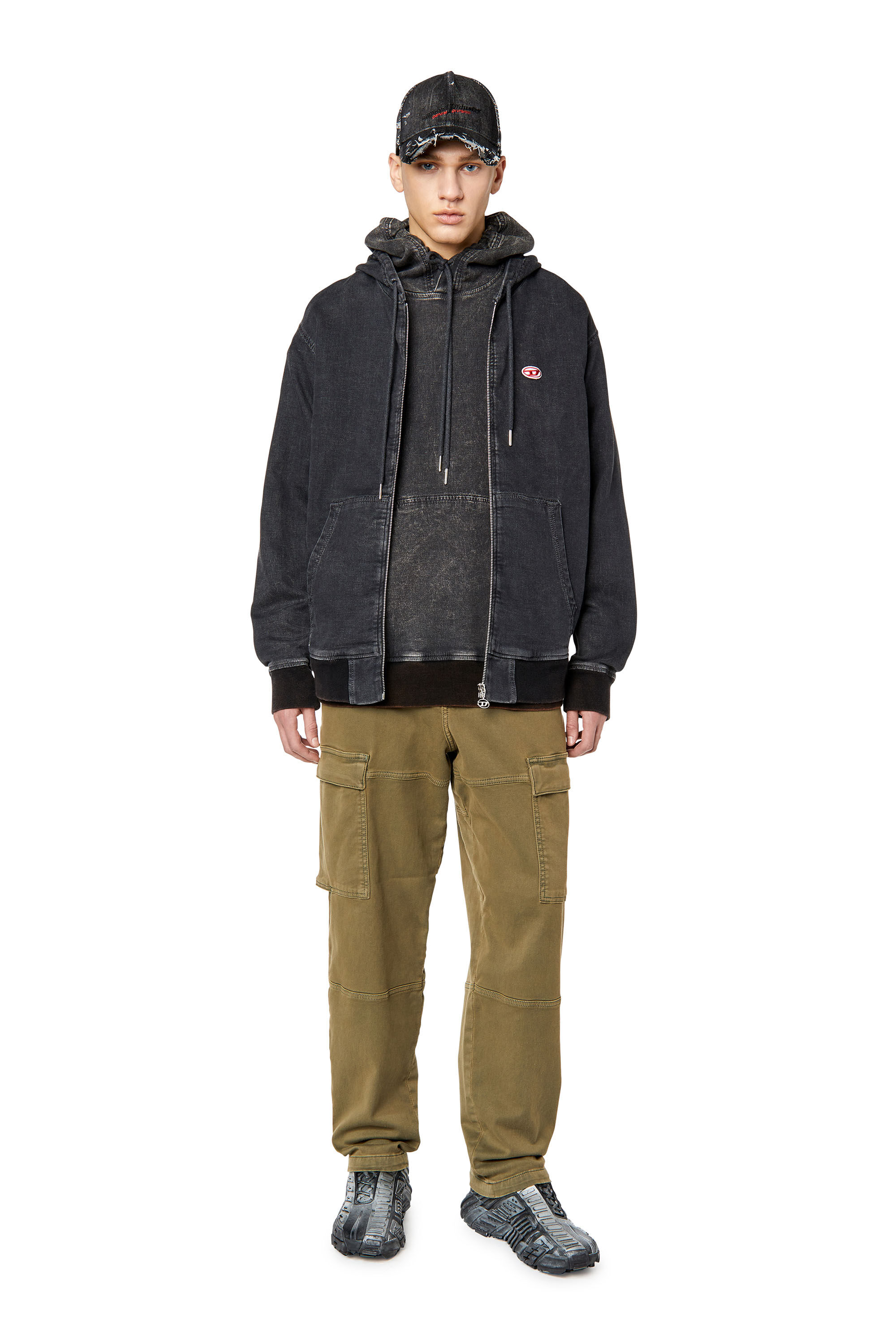 Diesel - Tapered 2030 D-Krooley Joggjeans® 068DY, Military Green - Image 1