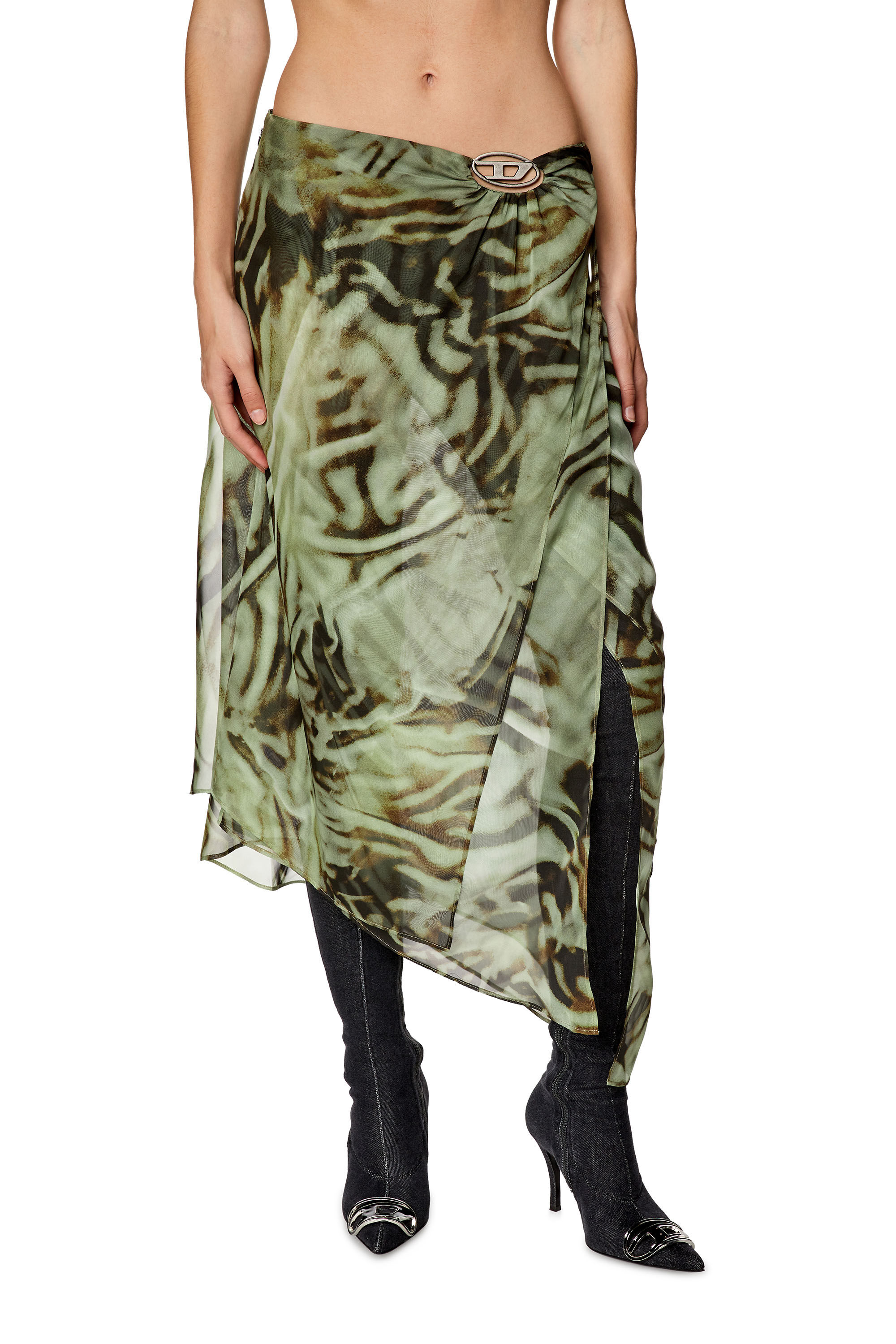 Chiffon 2025 camouflage skirt