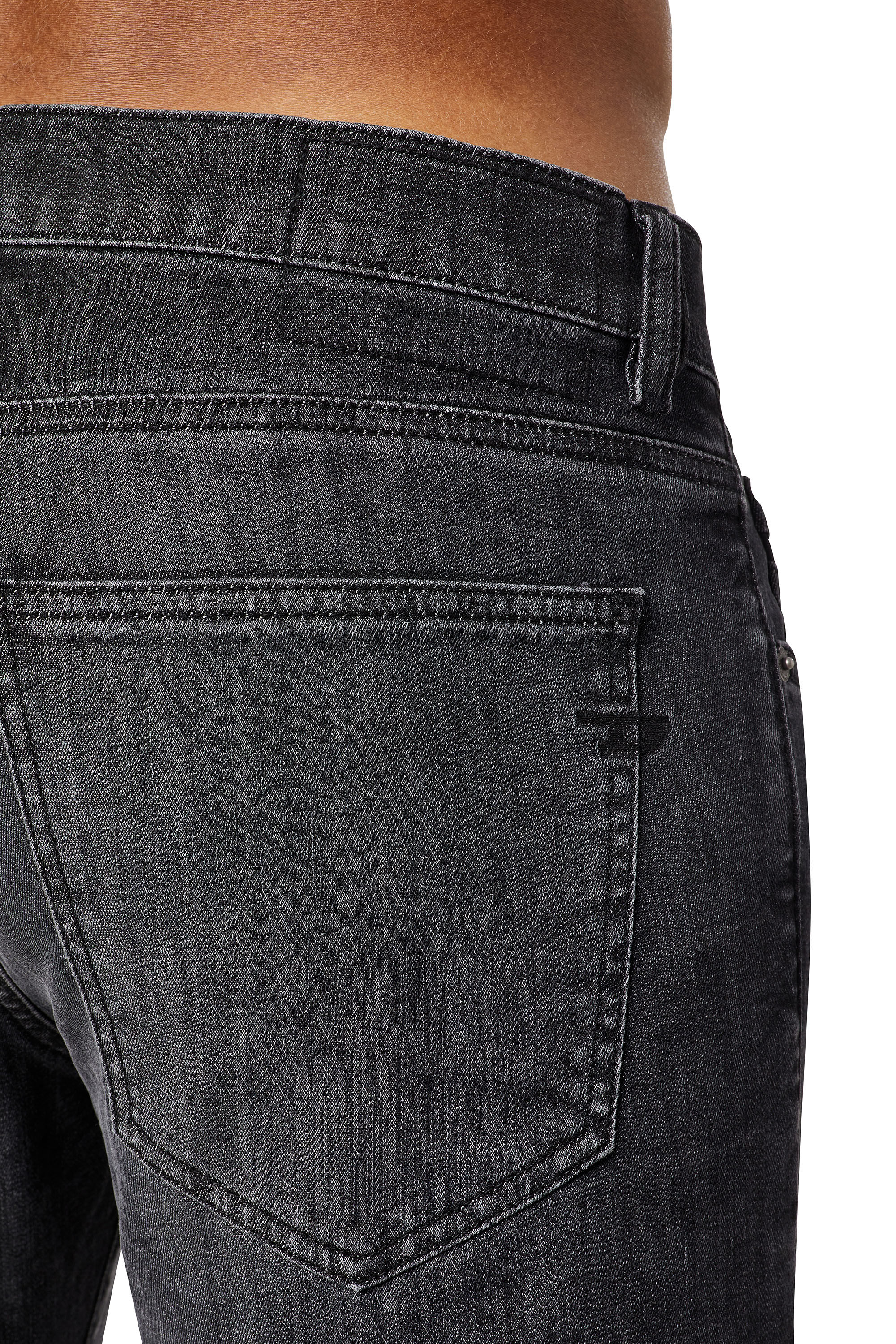 Diesel - D-Strukt JoggJeans® 09D08 Slim, Black/Dark grey - Image 6