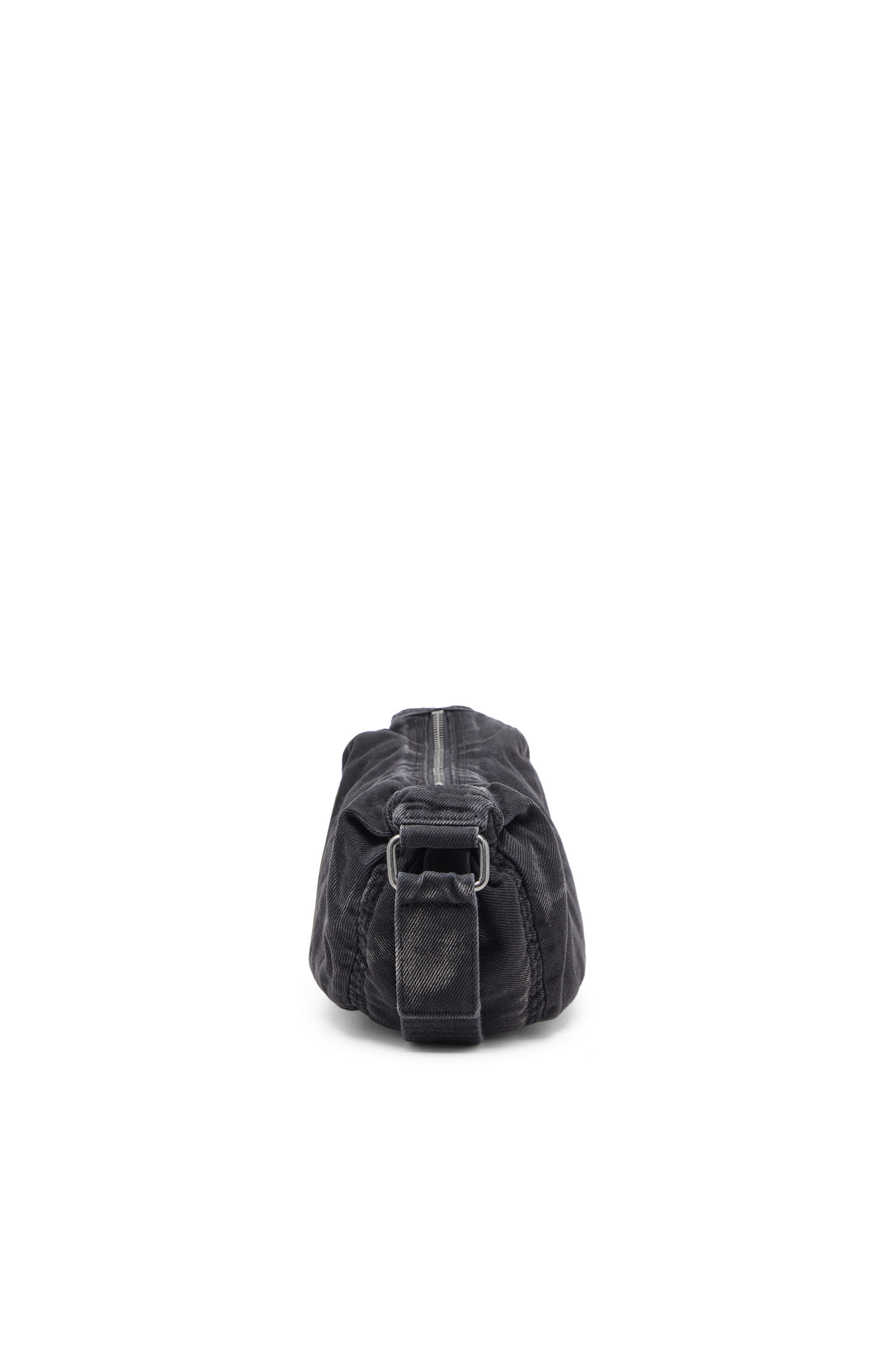 Diesel - RAVE CROSSBODY X, Man's Rave-Small crossbody bag in faded denim in Black - 4