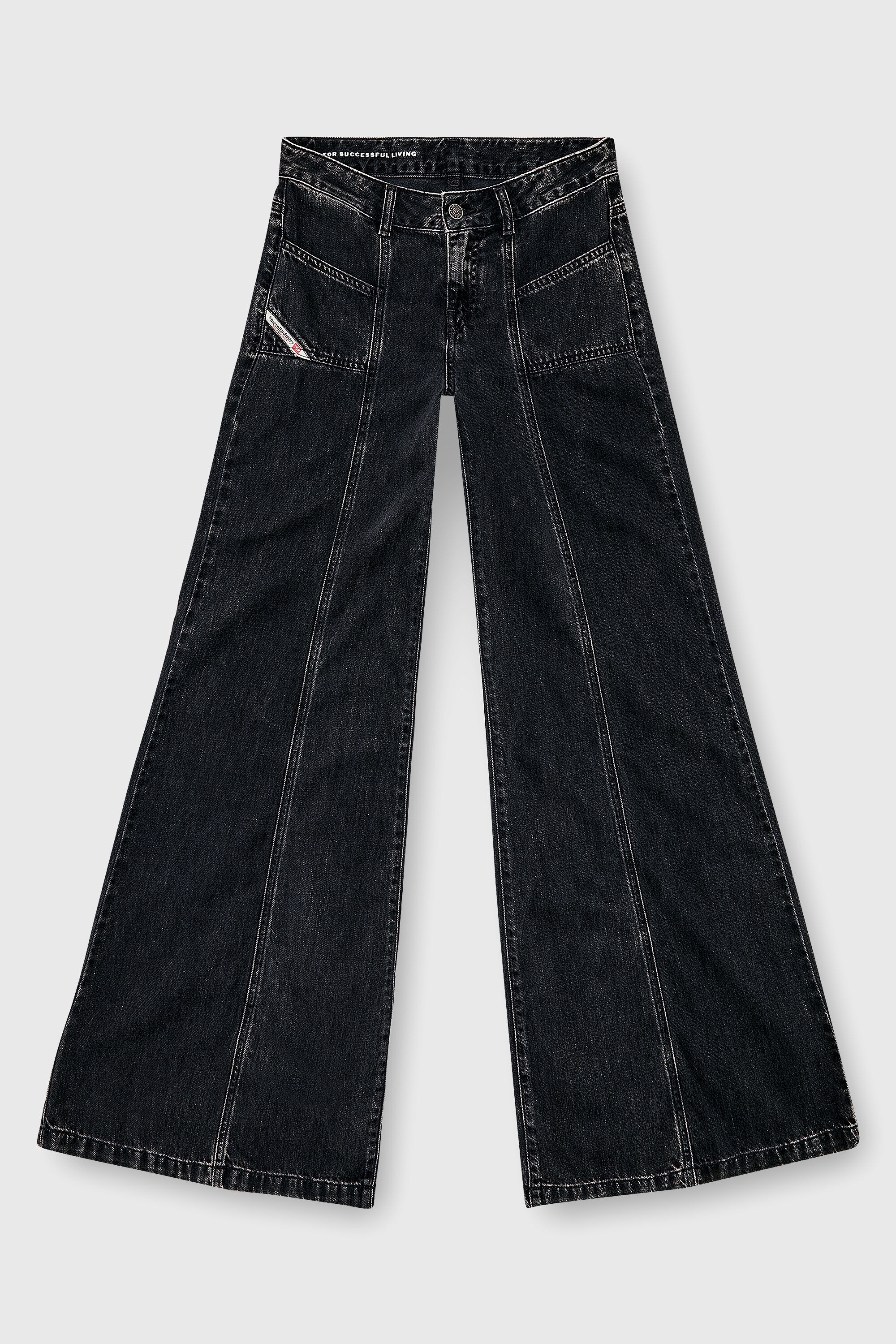 Diesel - Woman's Flare Jeans D-Akii 068HN, Black/Dark grey - 6