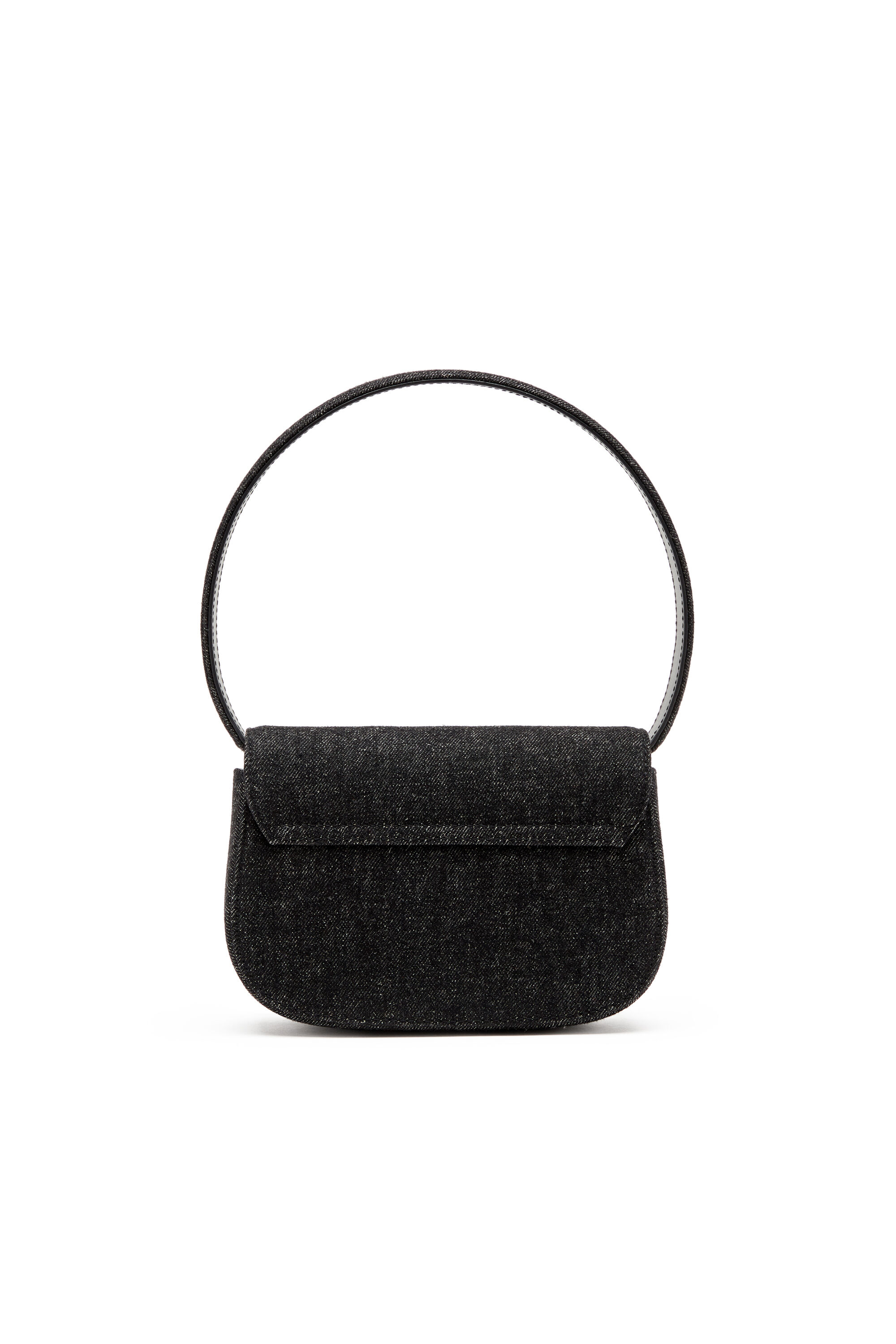 Women's 1DR-Iconic shoulder bag in washed denim | Black | Diesel