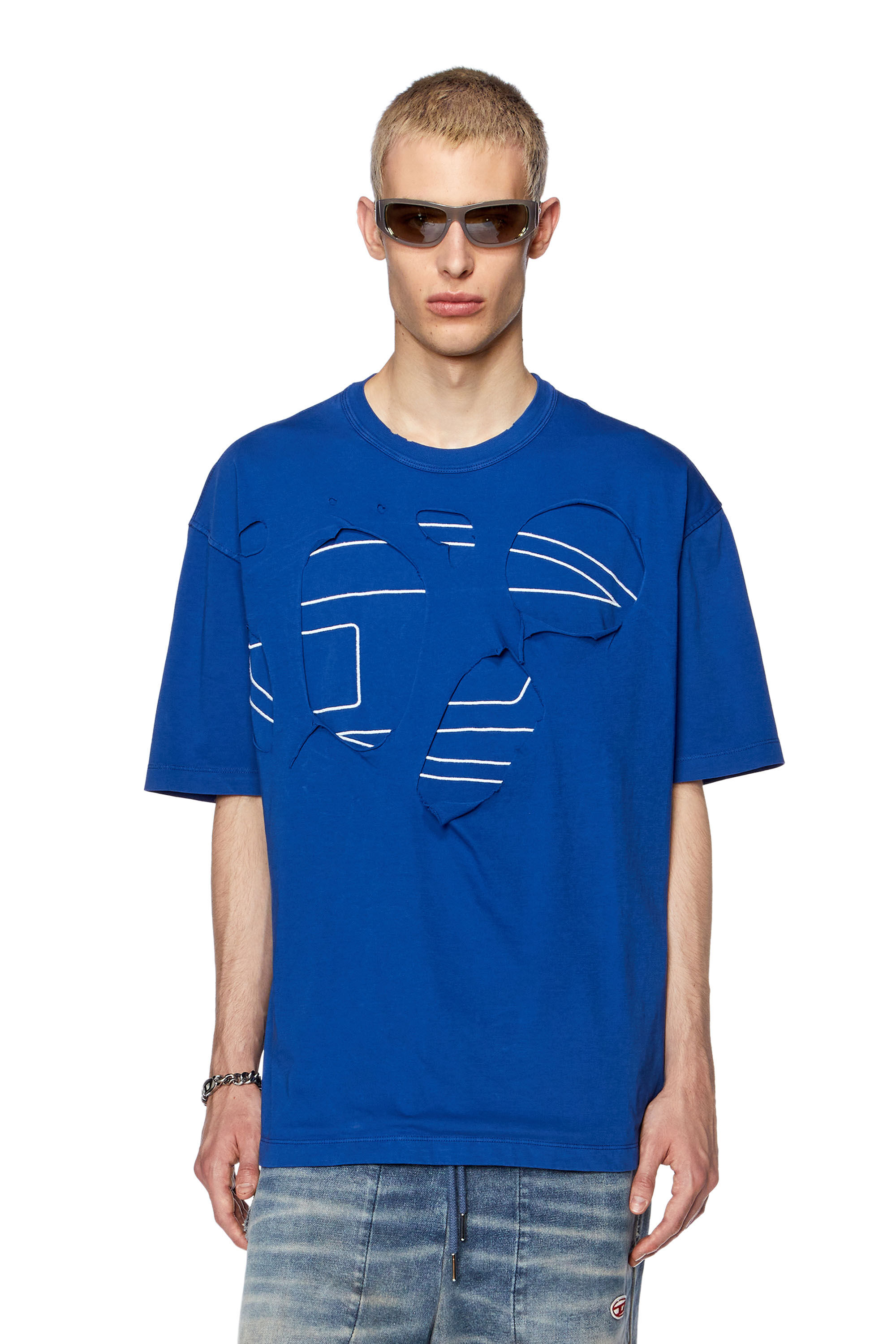 Diesel - T-STRAPOVAL, Blue - Image 3