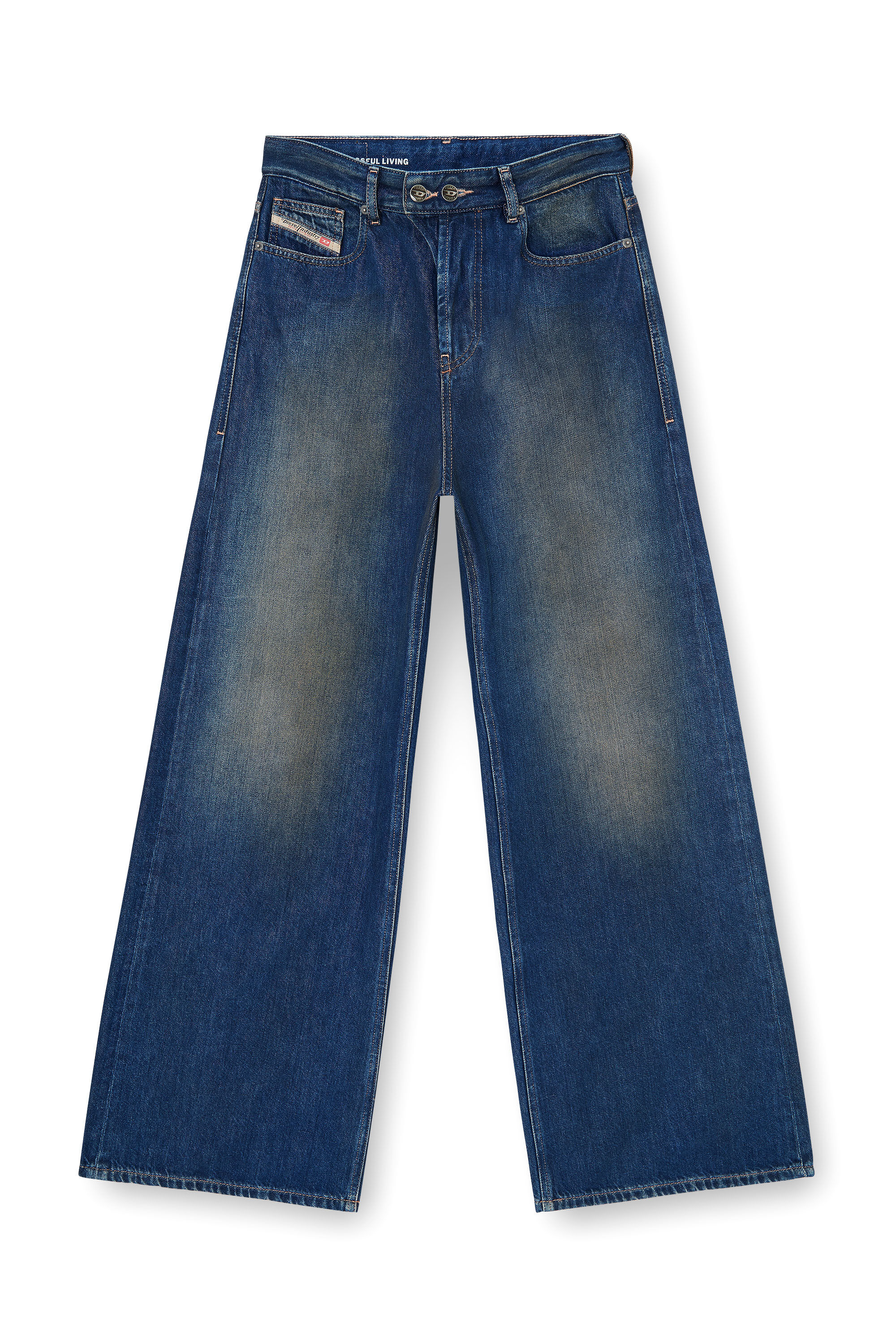 Diesel - Woman's Relaxed Jeans 1996 D-Sire 09P47, Dark Blue - 6