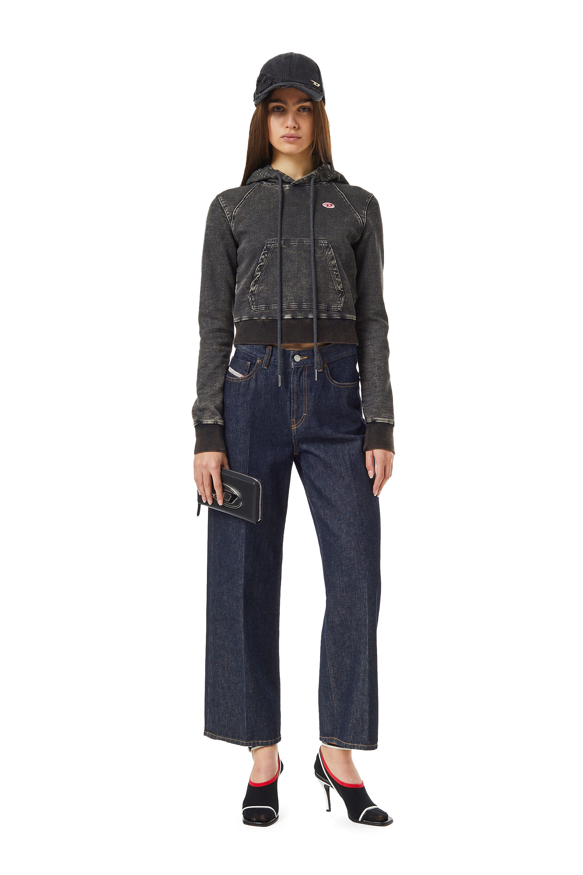 Diesel - 2000 Widee Z9C02 Bootcut and Flare Jeans, Dark Blue - Image 1