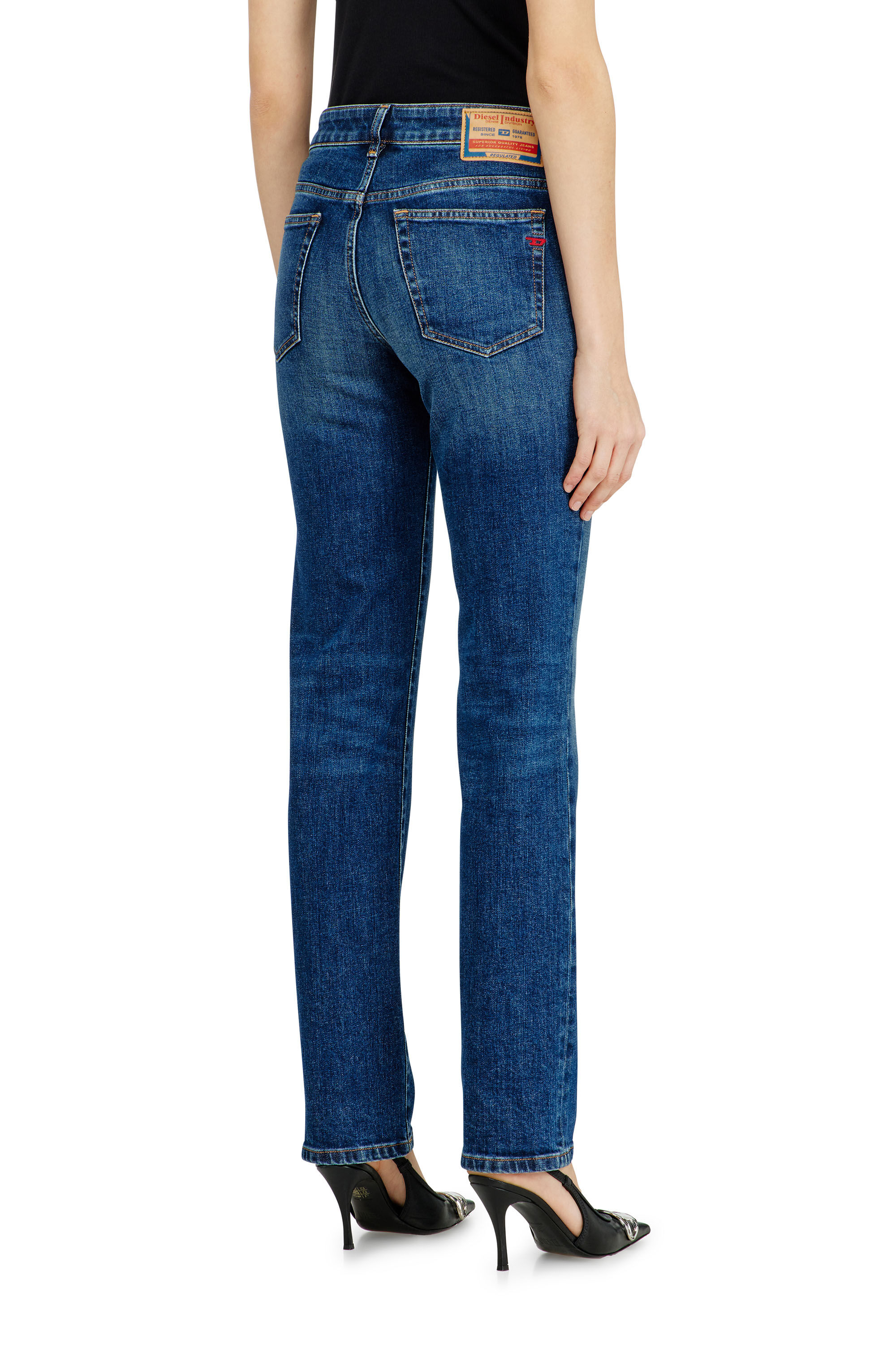 Diesel - Woman's Regular Jeans 1989 D-Mine 09I28, Dark Blue - 5