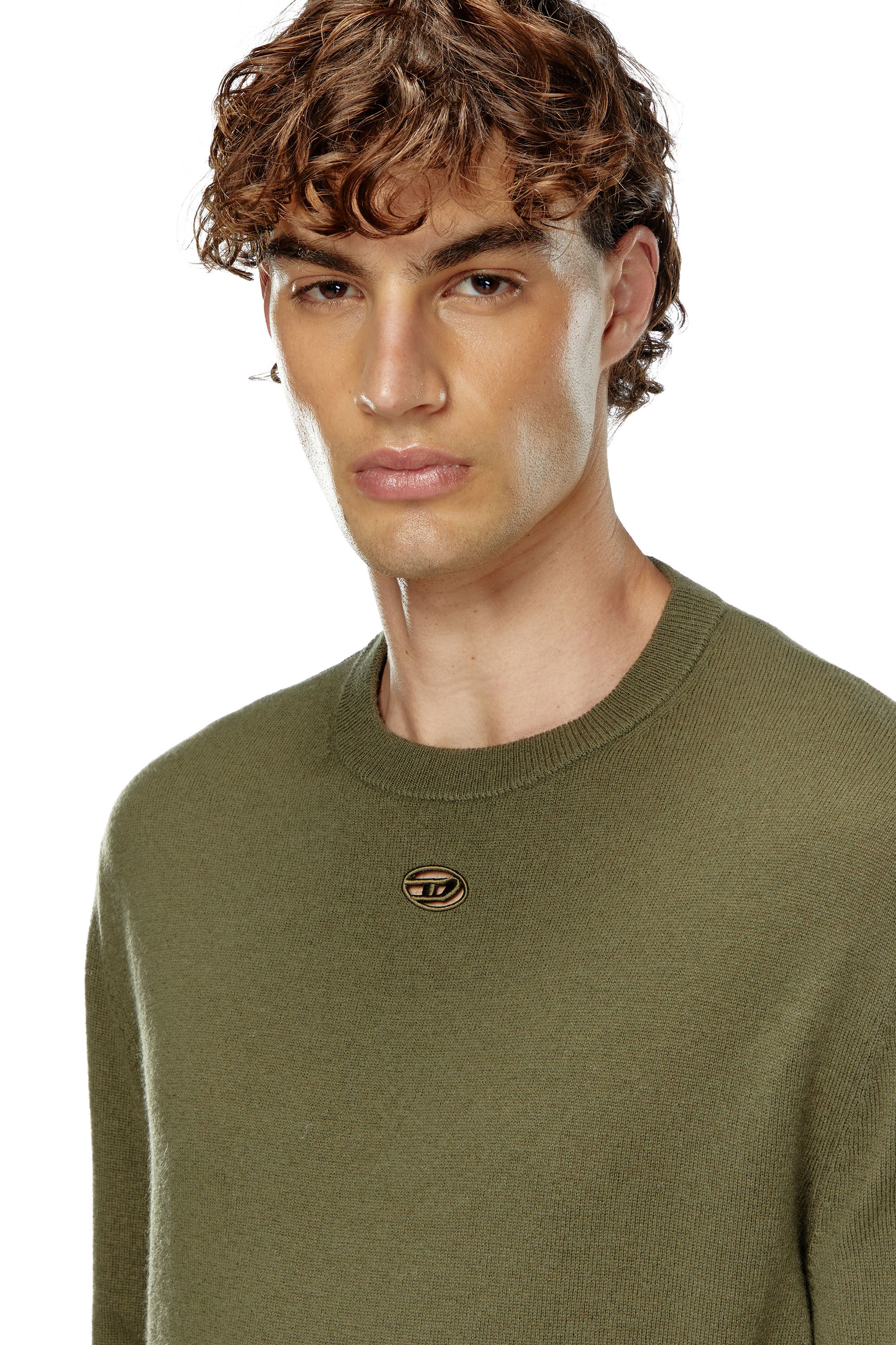 Men s Wool and cashmere jumper Green Diesel