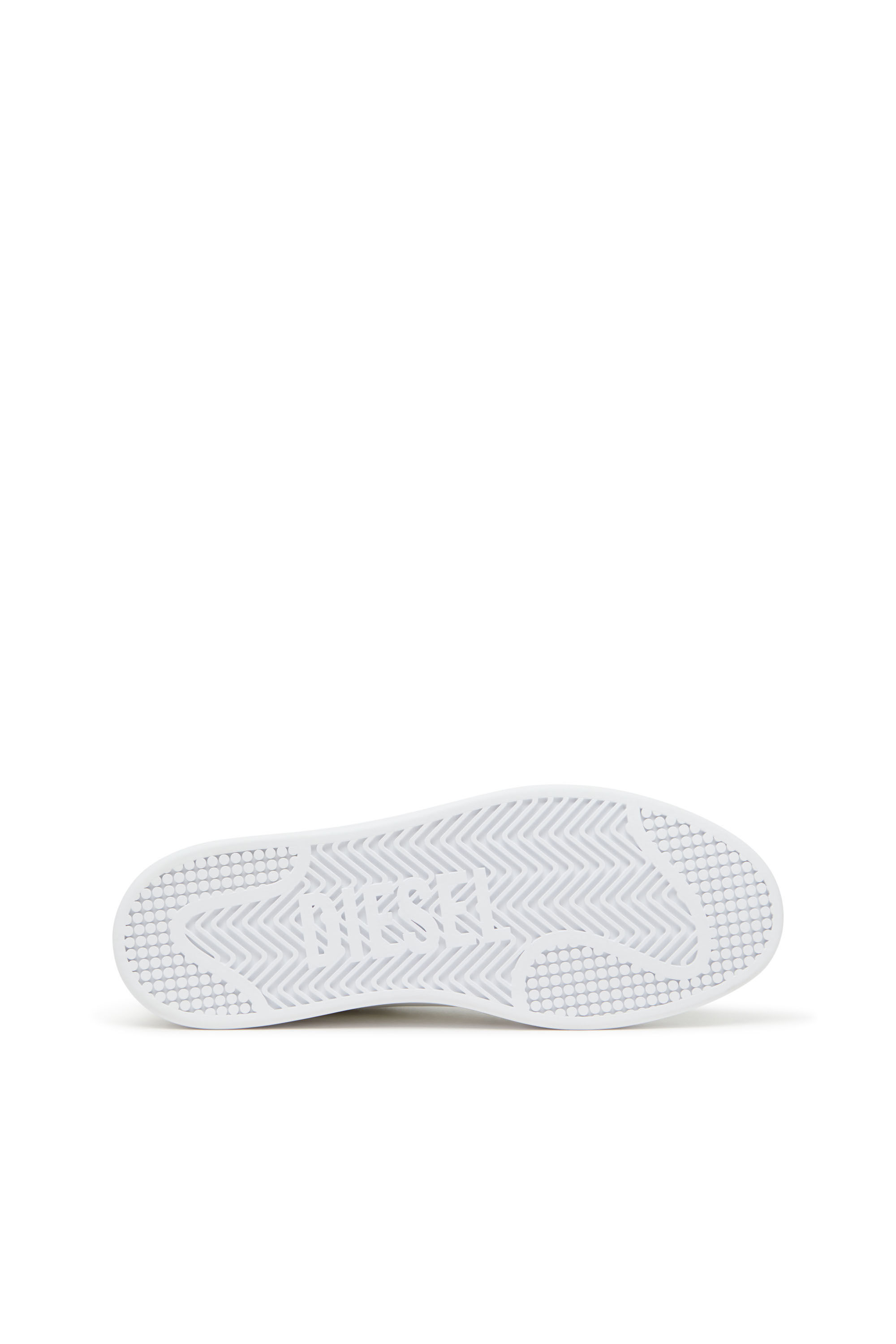 Diesel - S-DAKOTA LOW, Man's S-Dakota-Leather sneakers with perforated logo in White/Green - 5