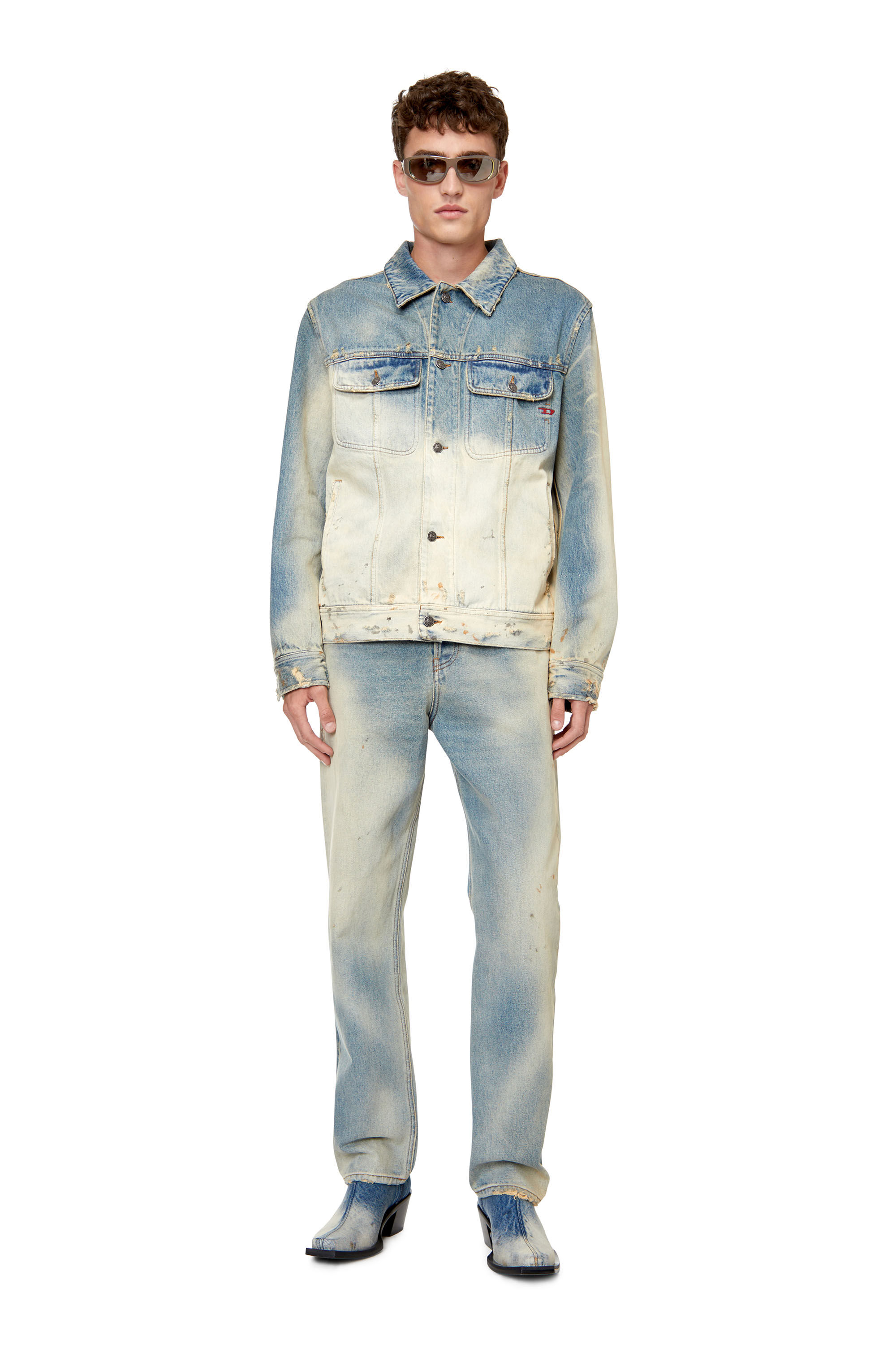 Diesel - Man's Straight Jeans 2020 D-Viker 0ENAV, Light Blue - 1