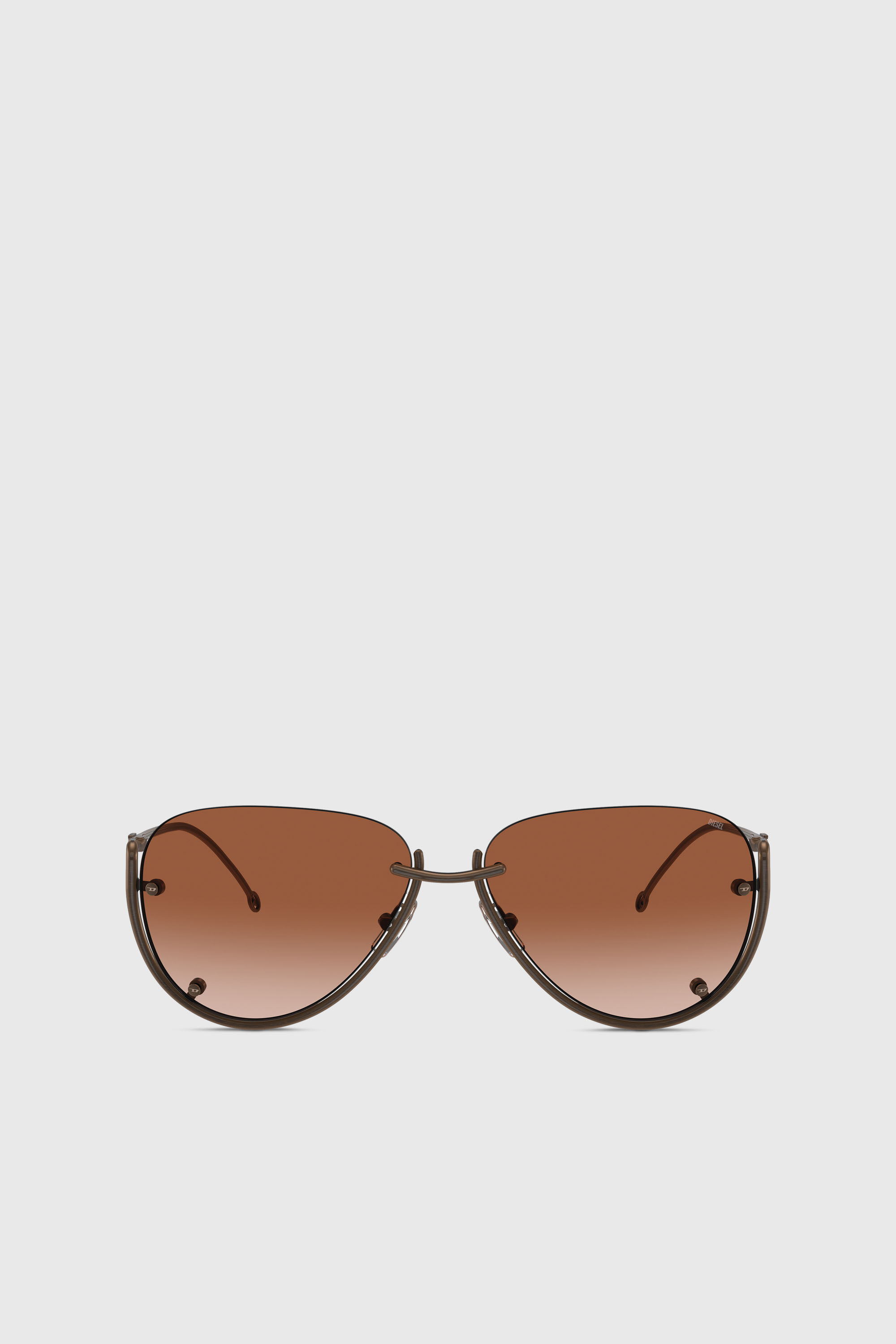 Diesel - 0DL1003, Unisex's Pilot model sunglasses in Bronze - 1