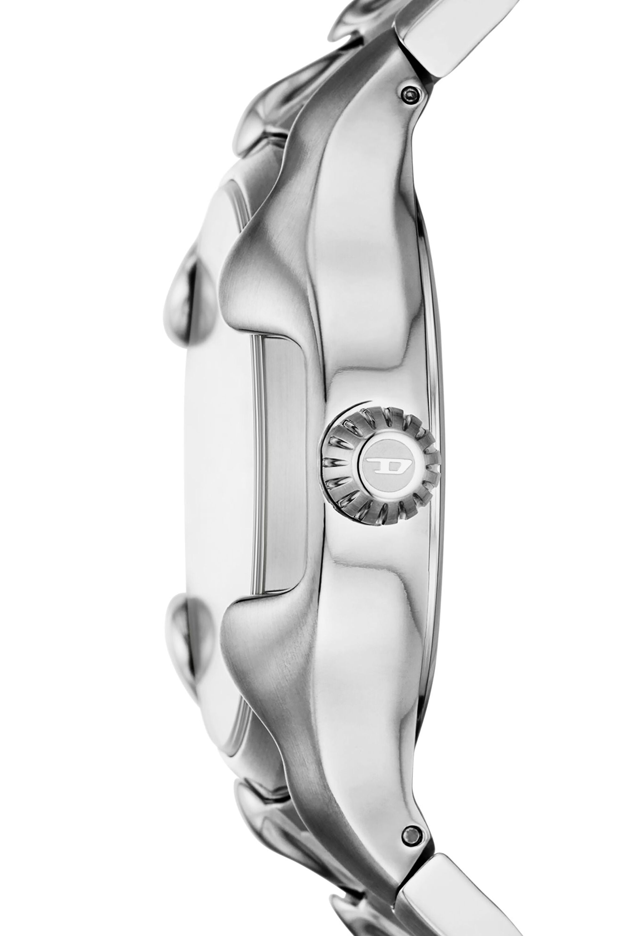 【美品】DIESEL ディーゼル シルバー VERT 腕時計 DZ2185 Men's Vert Three-Hand Date Stainless Steel Watch | Silver | Diesel PT