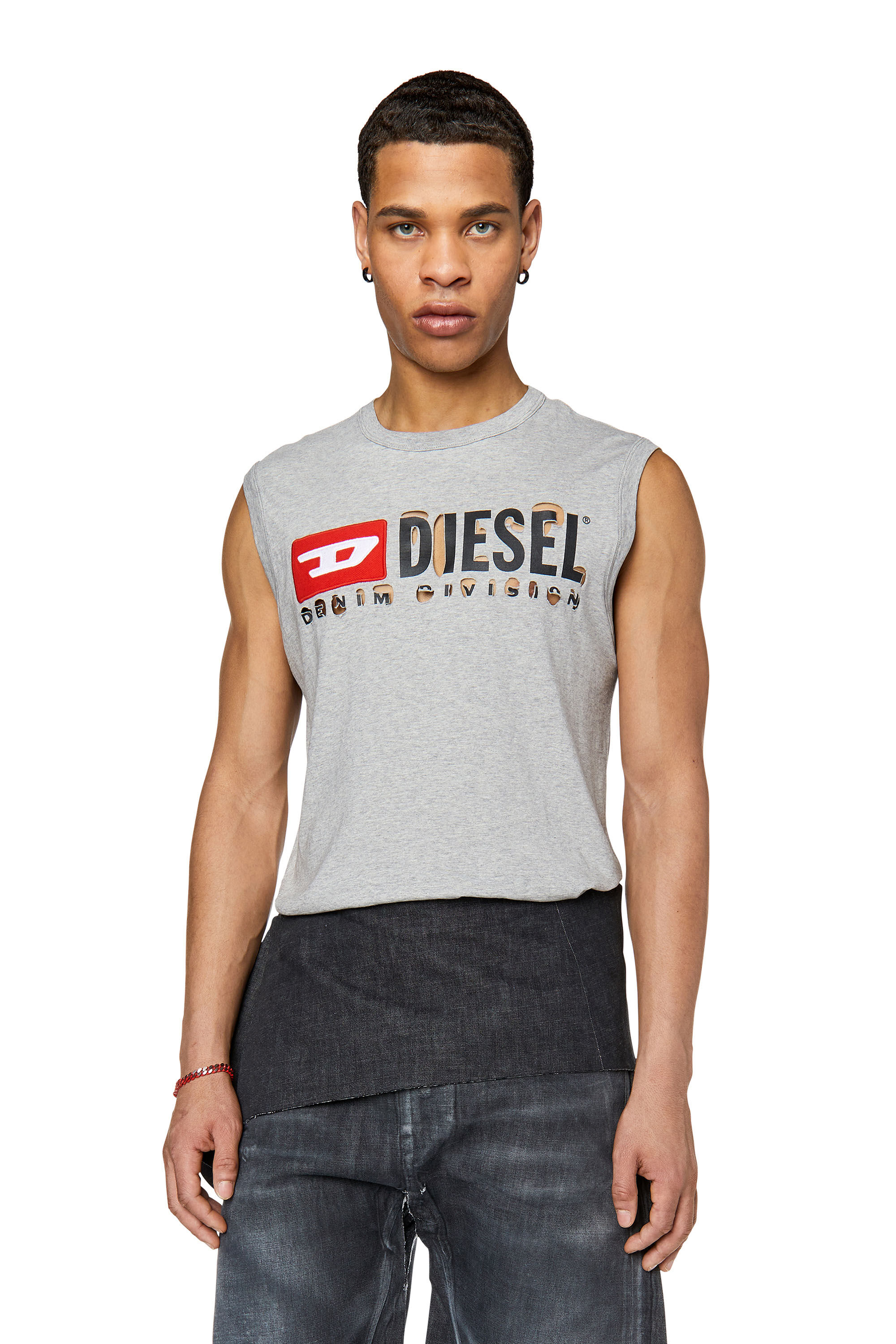 Diesel - T-BISCO-DIVSTROYED, Grey - Image 3