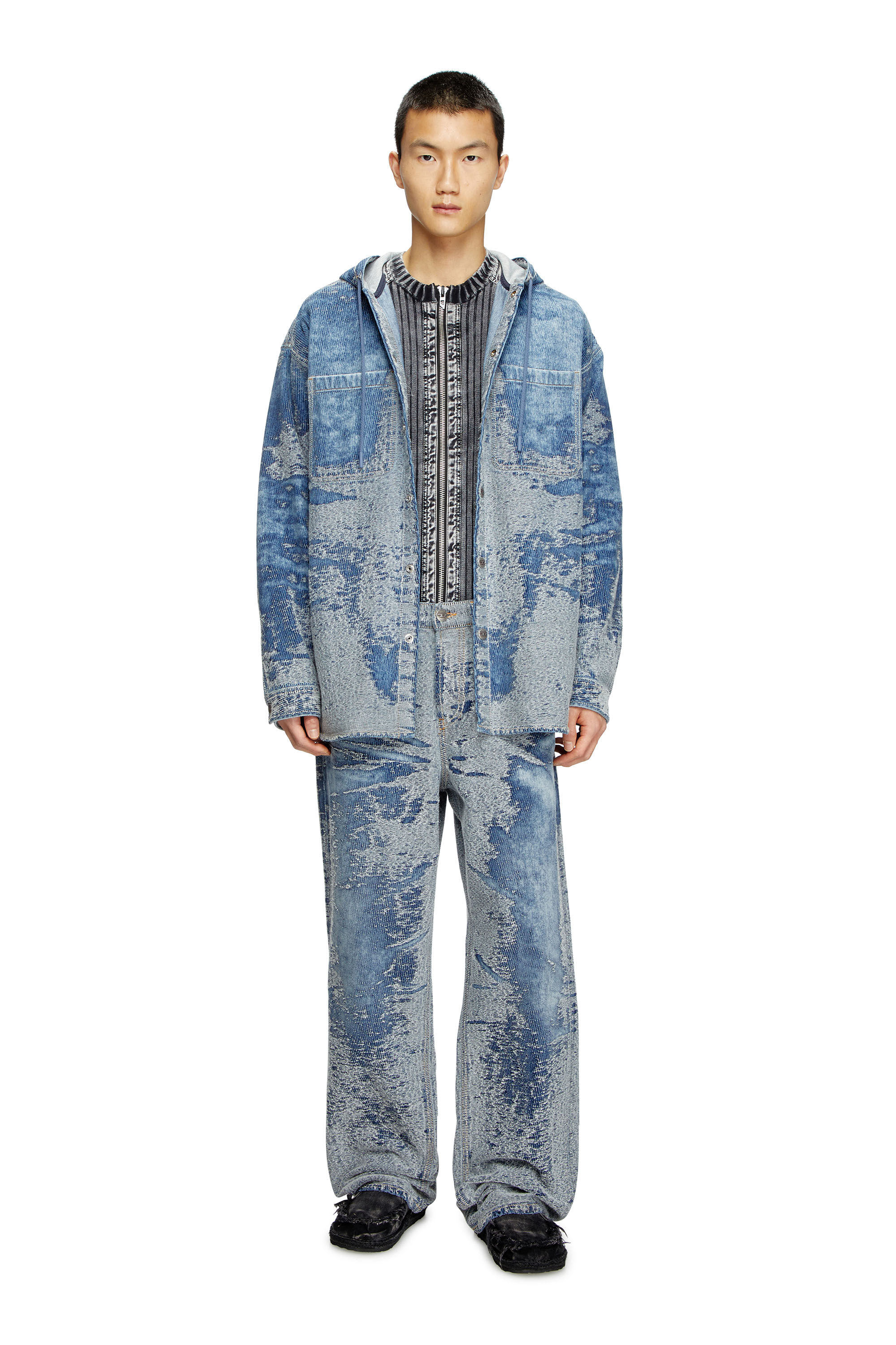 Diesel - Man's Relaxed Jeans 2001 D-Macro 007W4, Medium blue - 1