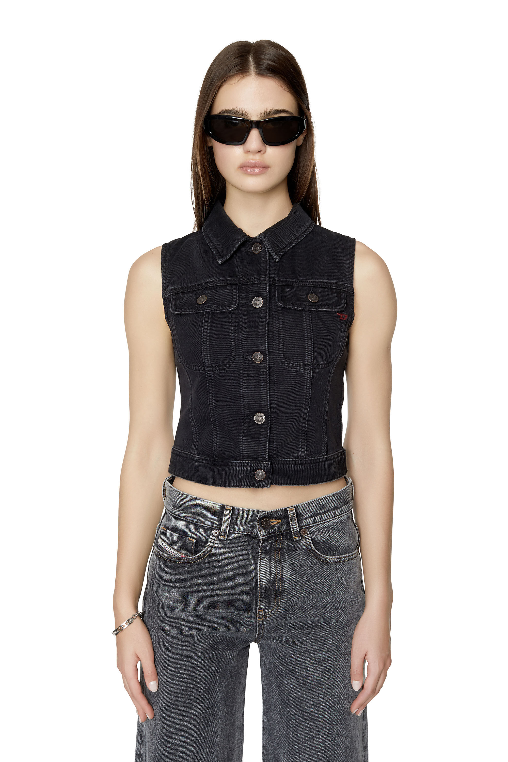Diesel - DE-SLIMMY-SM, Black/Dark grey - Image 3