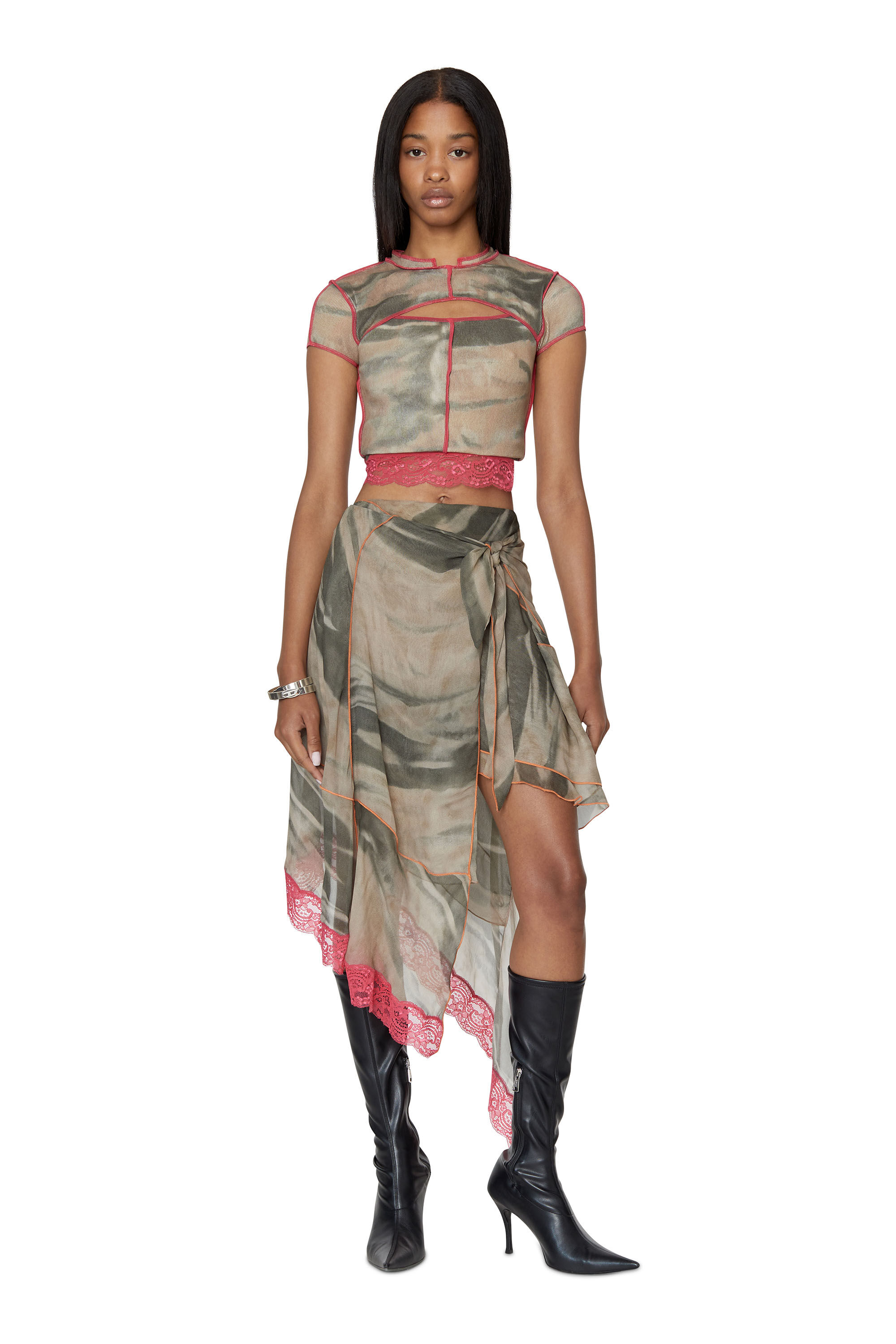 Diesel - T-TINE, Beige/Green - Image 1