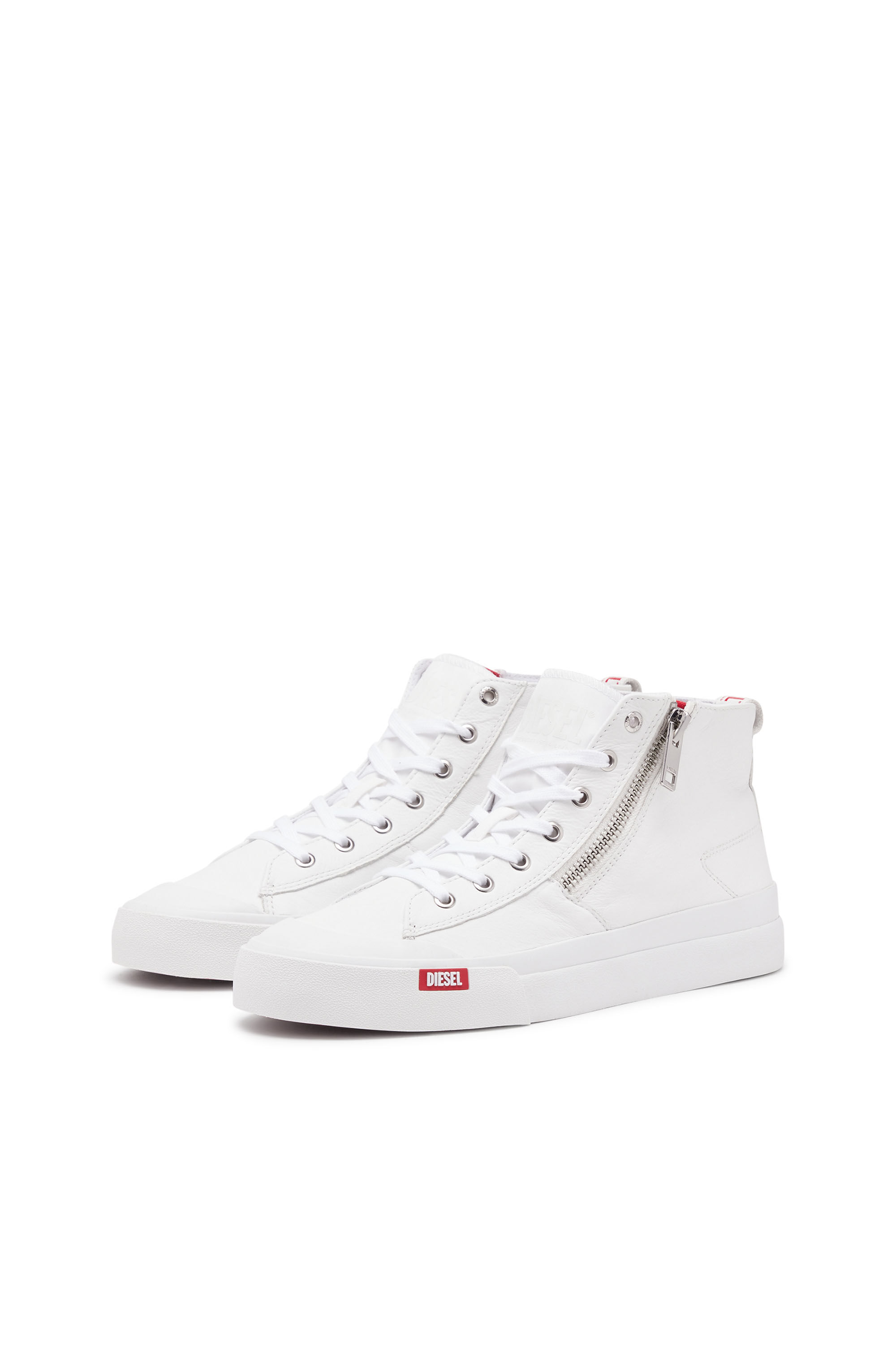 High top deals sneakers with zipper