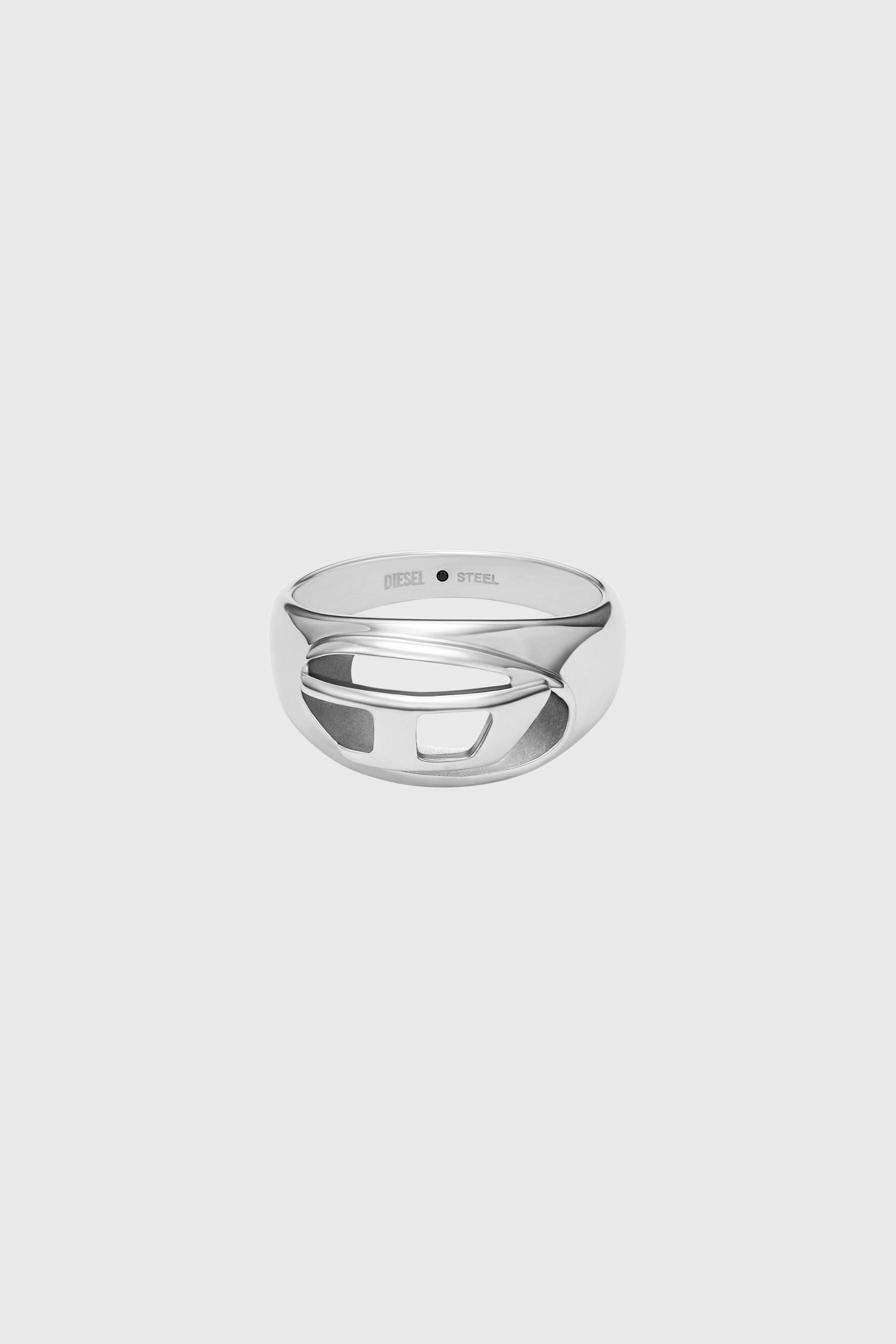 Diesel - DX1715040, Unisex's Stainless Steel Band Ring in Silver - 2