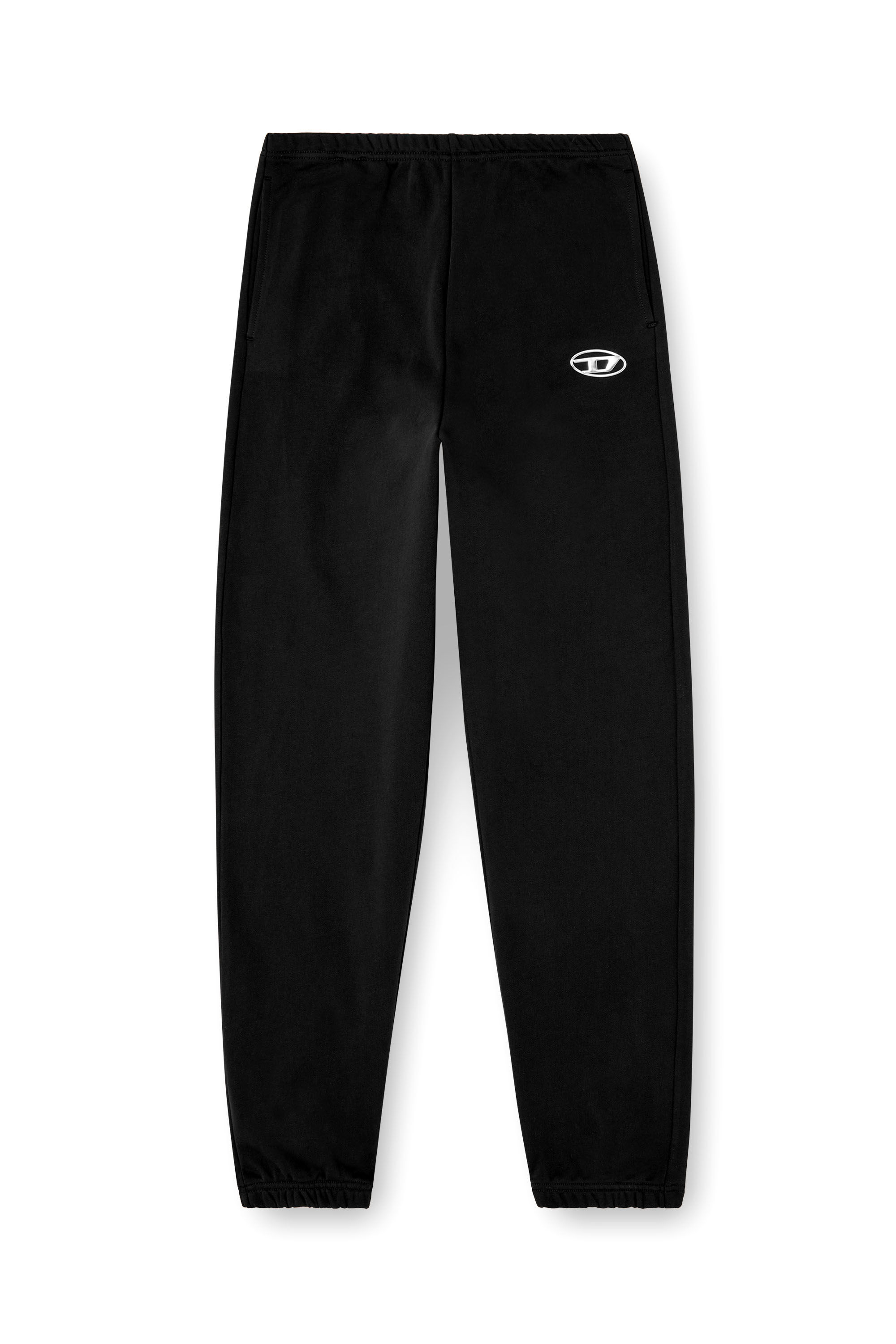 パンツ DIESEL Women Straight Pants A194470BMBJ 9XX BLACK Women's Sweatpants with metal-effect Oval D logo | Black