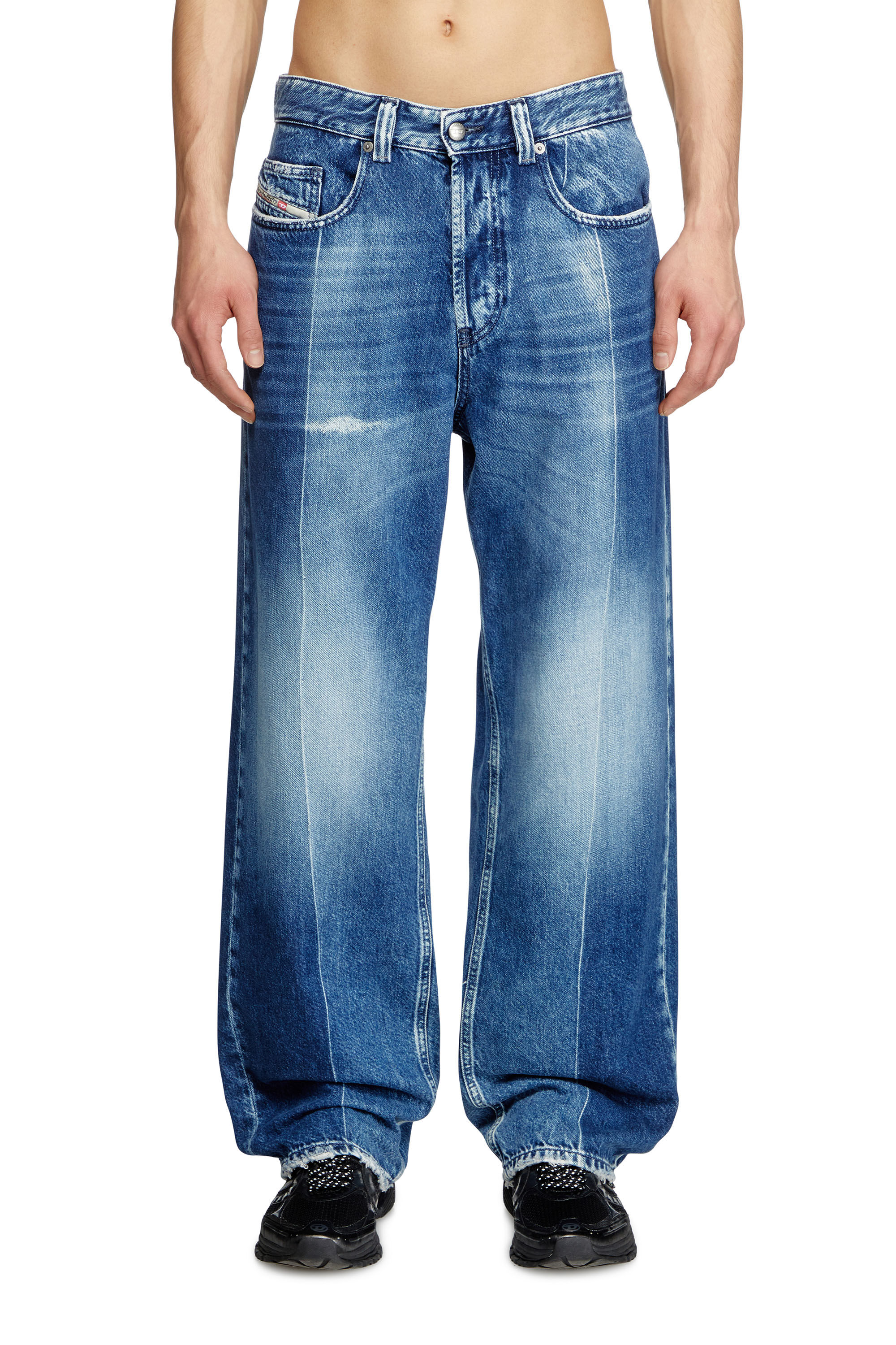 Diesel - Man's Relaxed Jeans 2001 D-Macro 09L48, Medium blue - 3