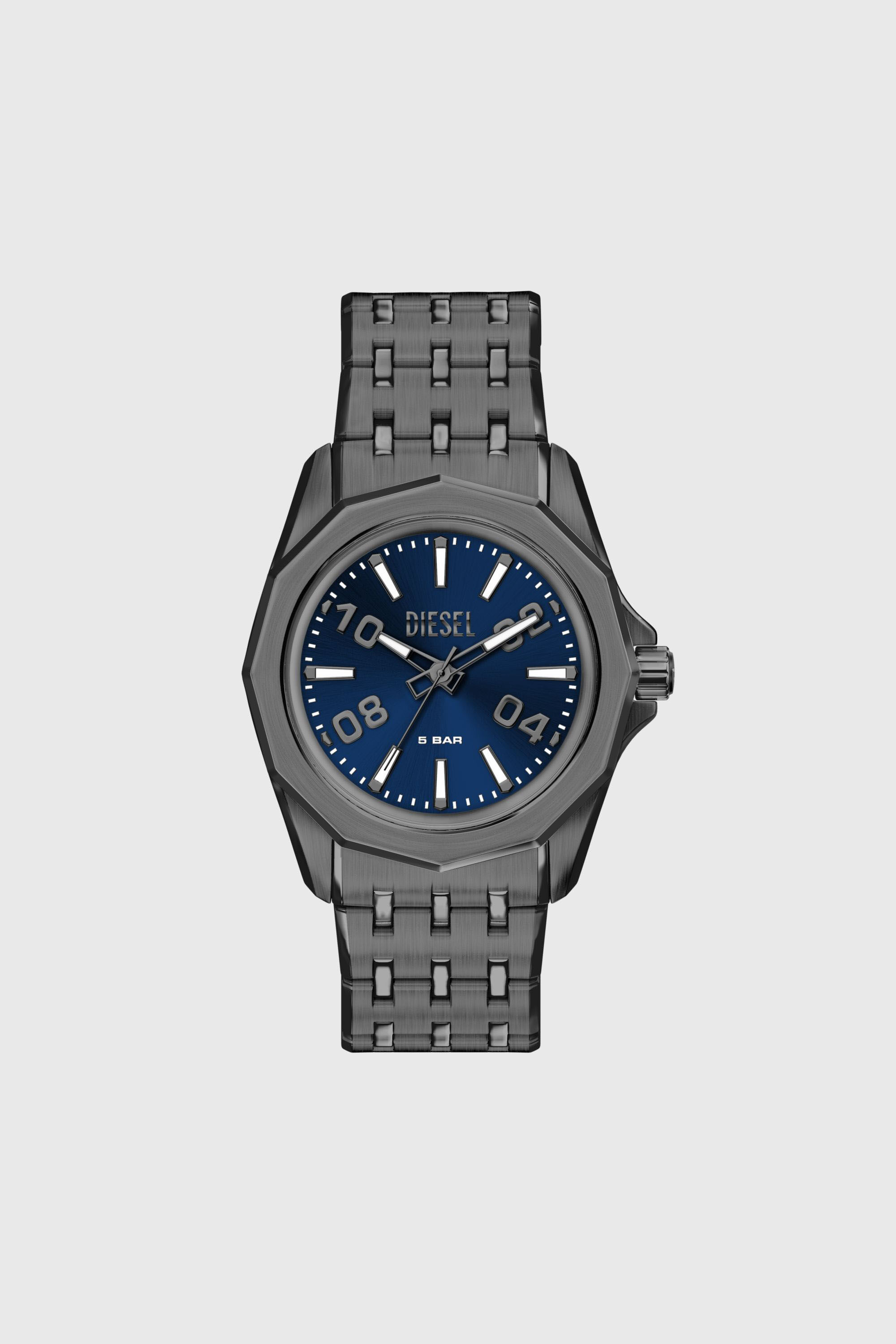 Men's Stinger gunmetal stainless steel watch | Grey | Diesel PT