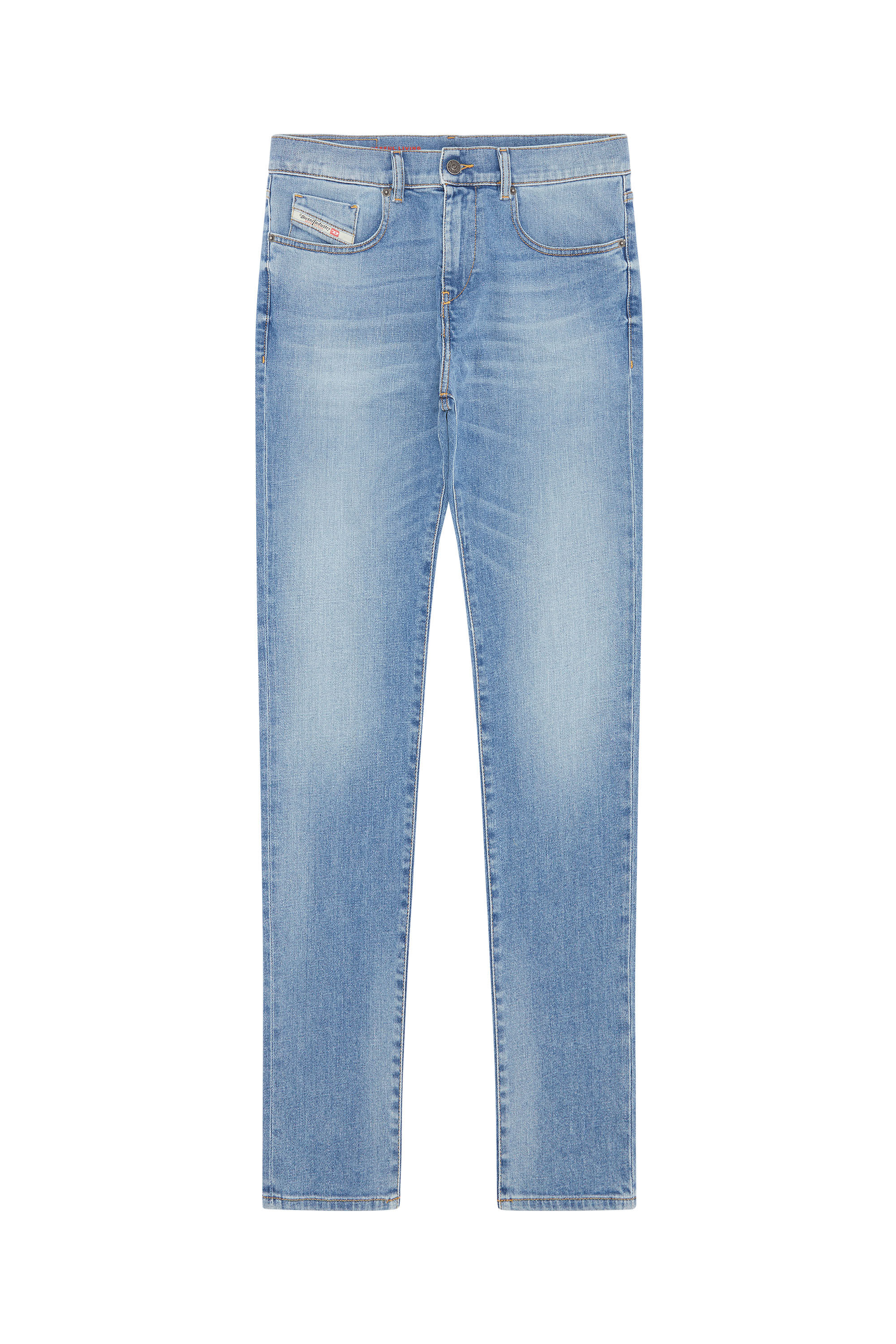 Diesel - 2019 D-STRUKT 09E13 Slim Jeans, Light Blue - Image 2