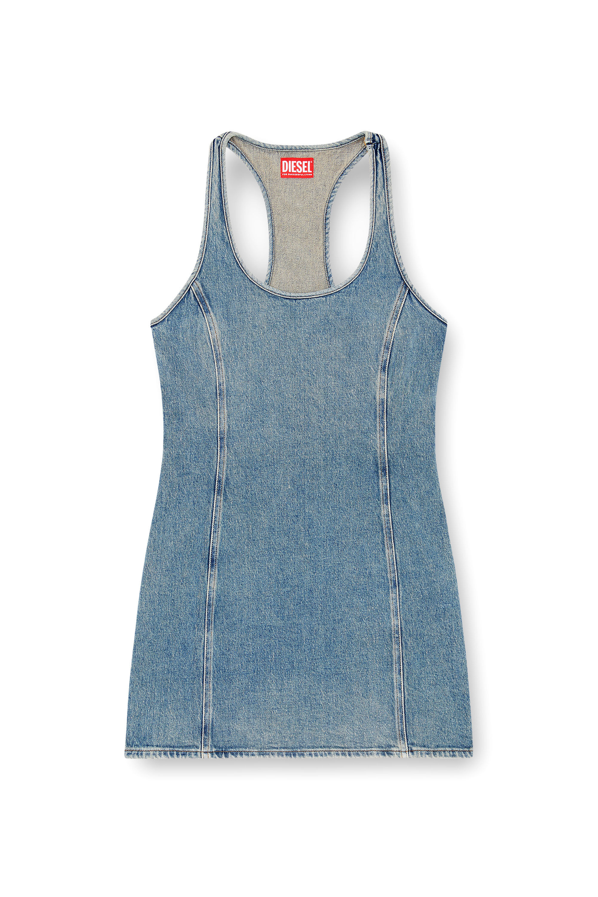 Jean tank top dress store