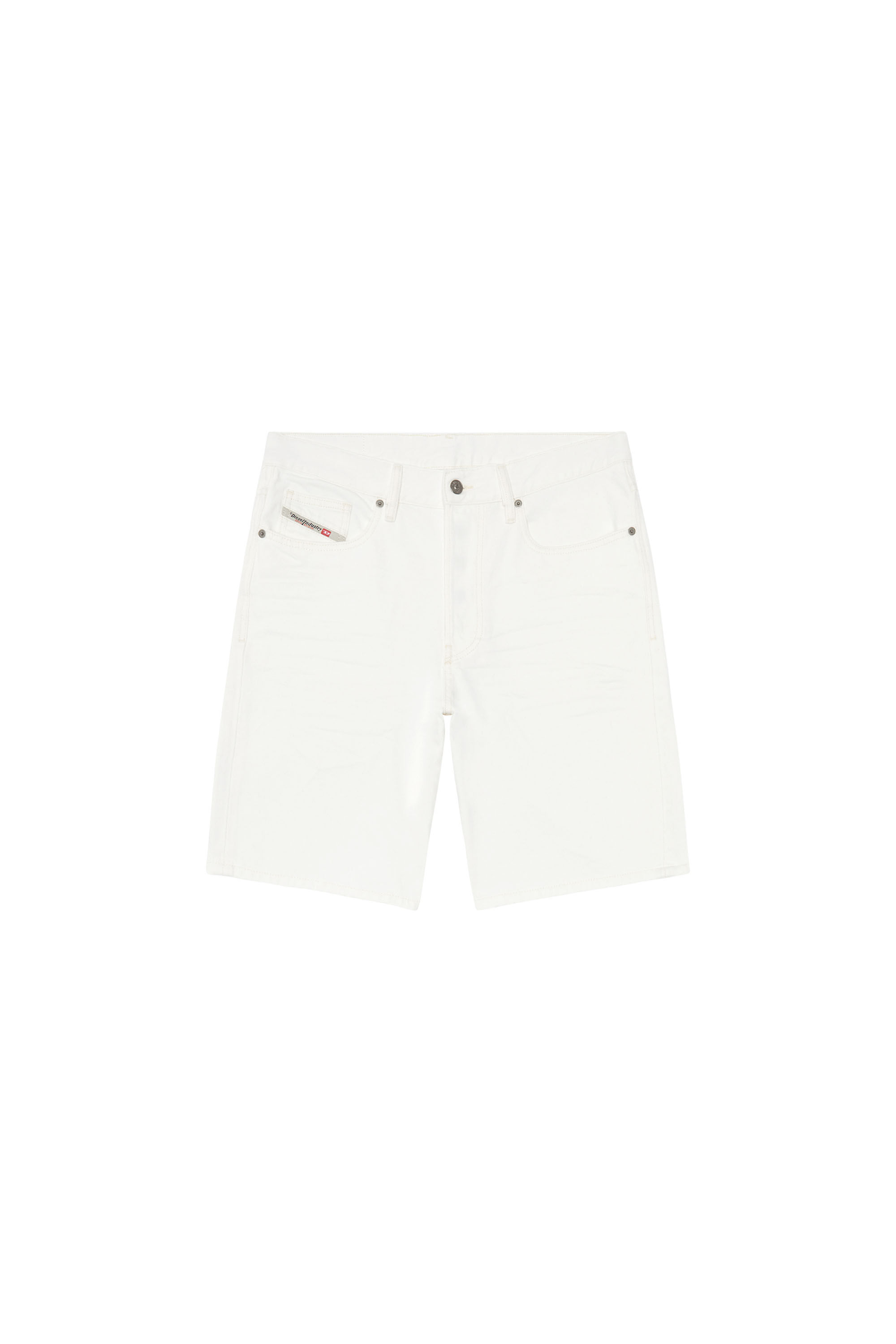 White jean shorts mens top