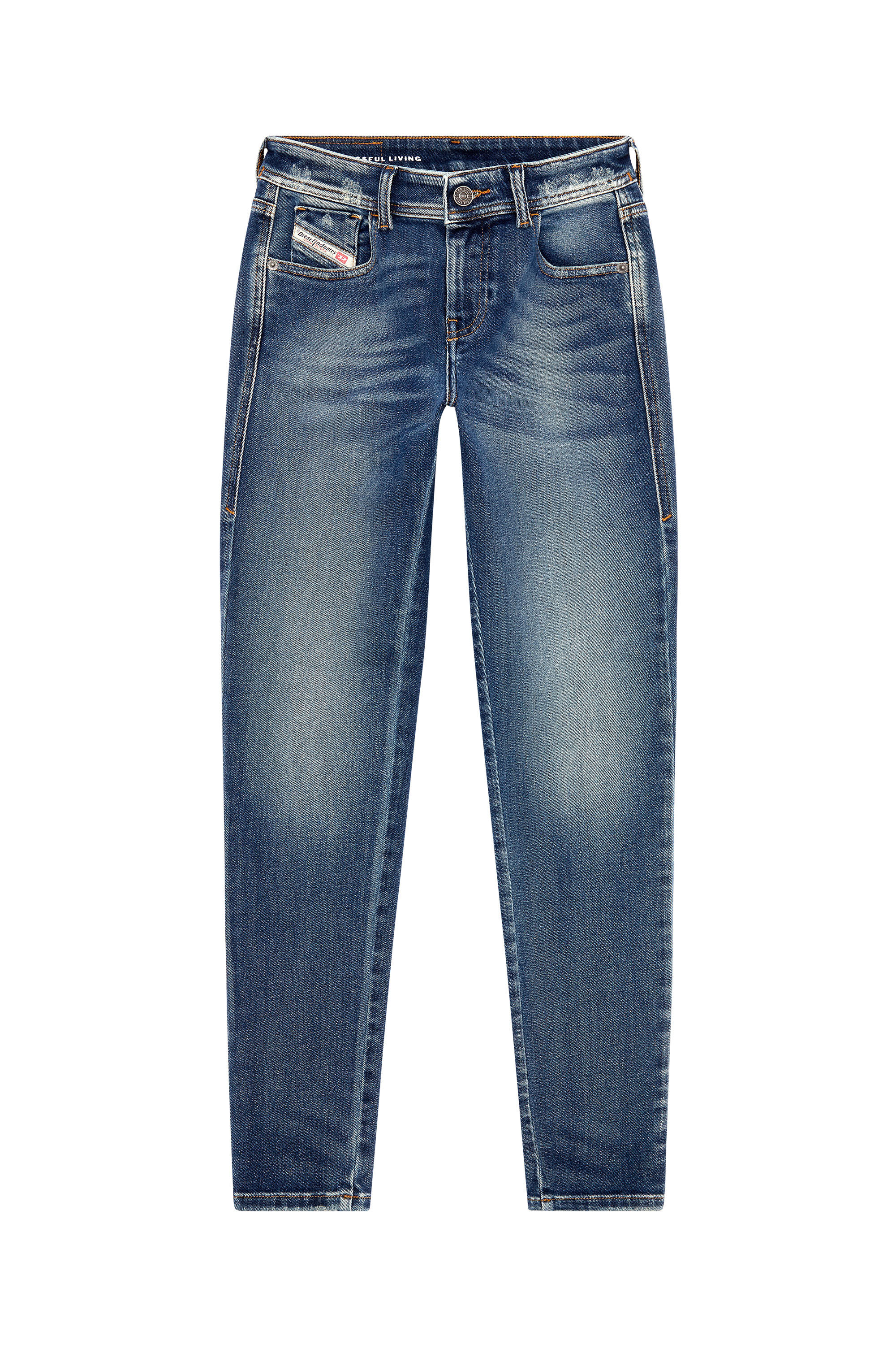 Diesel - Super skinny Jeans 2017 Slandy 09G13, Dark Blue - Image 2