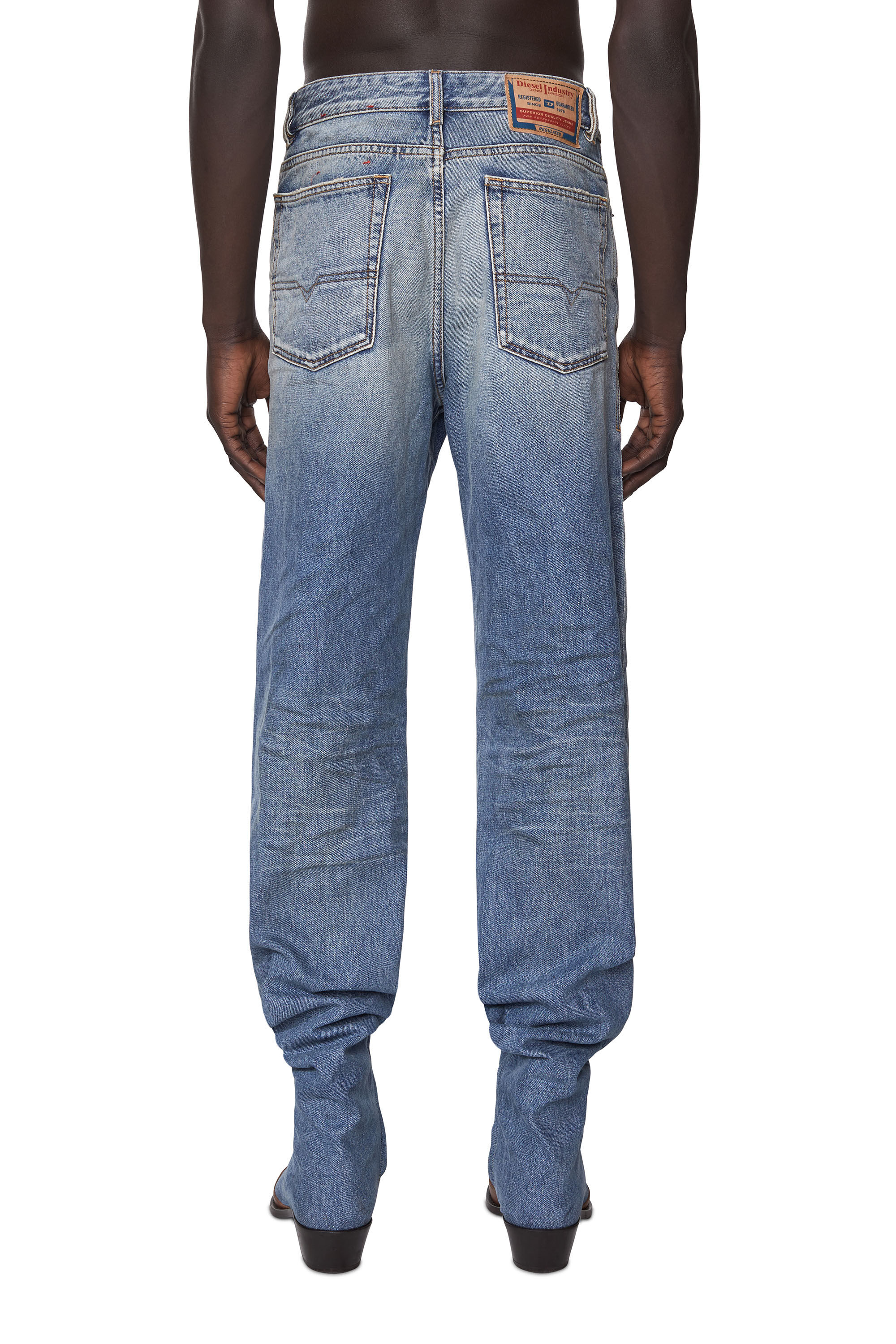 Diesel - 1955 007A7 Straight Jeans, Light Blue - Image 4